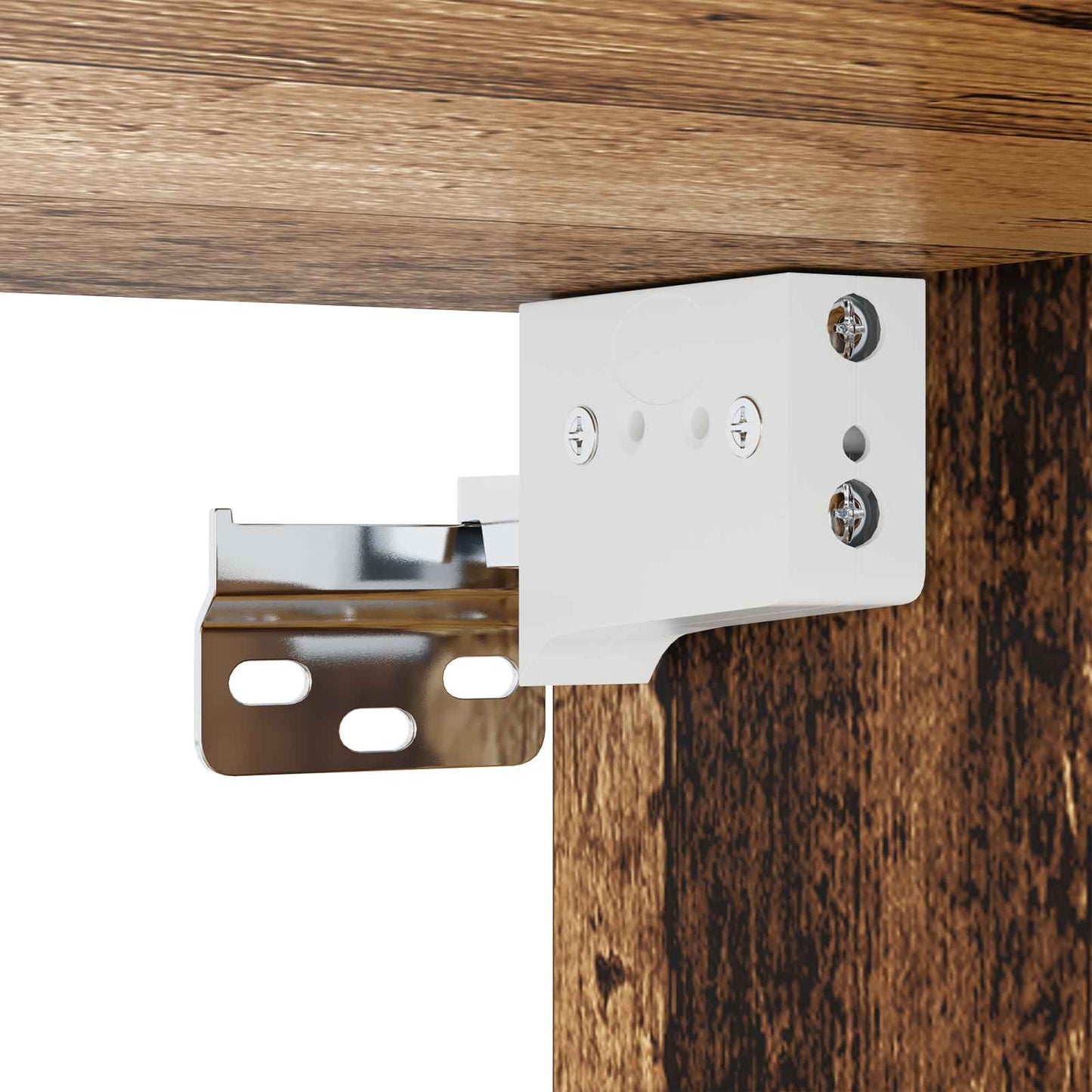 vidaXL Κρεμαστός θρανίο τηλεόρασης Επιτοίχιο Παλαιωμένο ξύλο