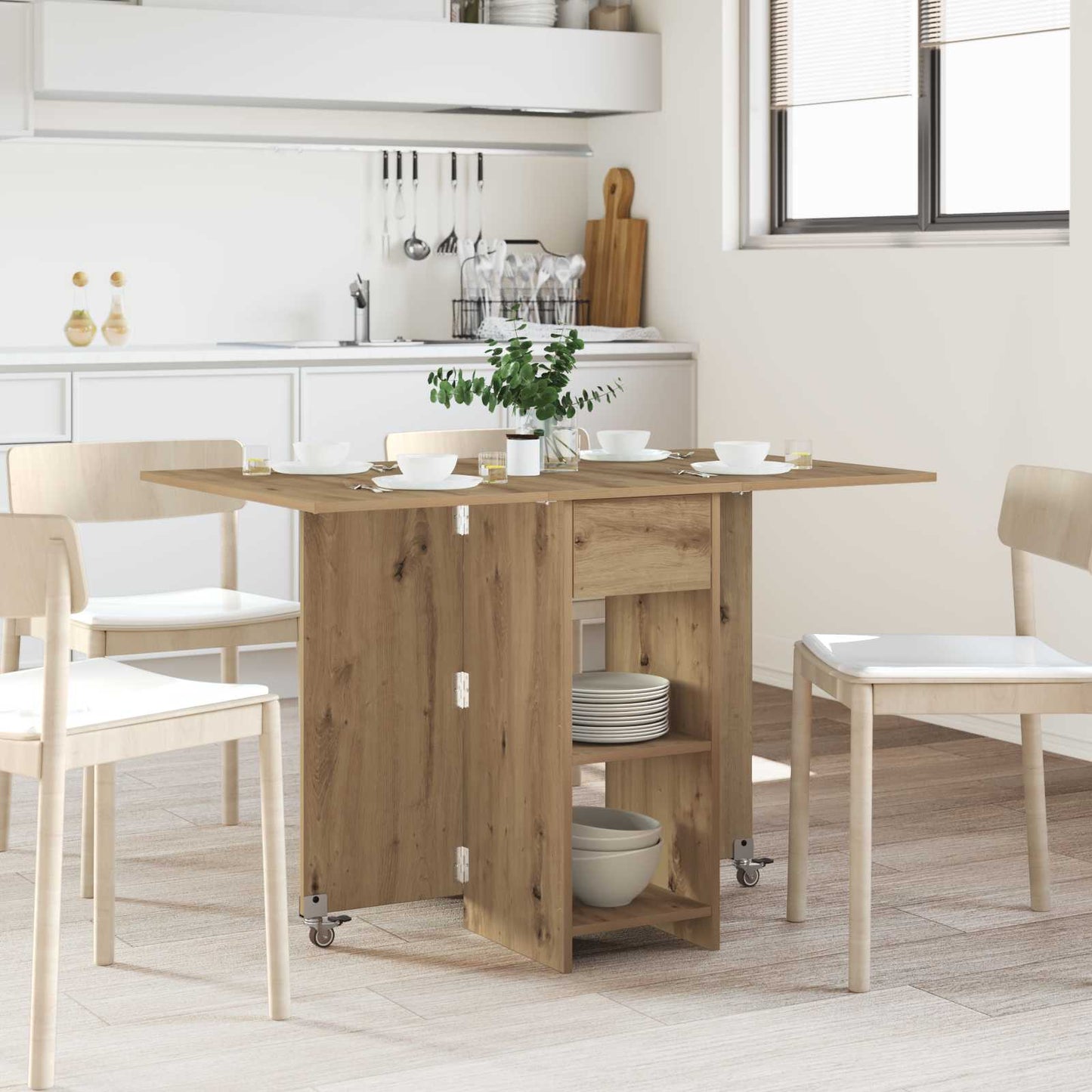 vidaXL Τραπέζι φαγητού 115 x 70 x 75 εκ. Επεξεργασμένο Ξύλο Ορθογώνιος