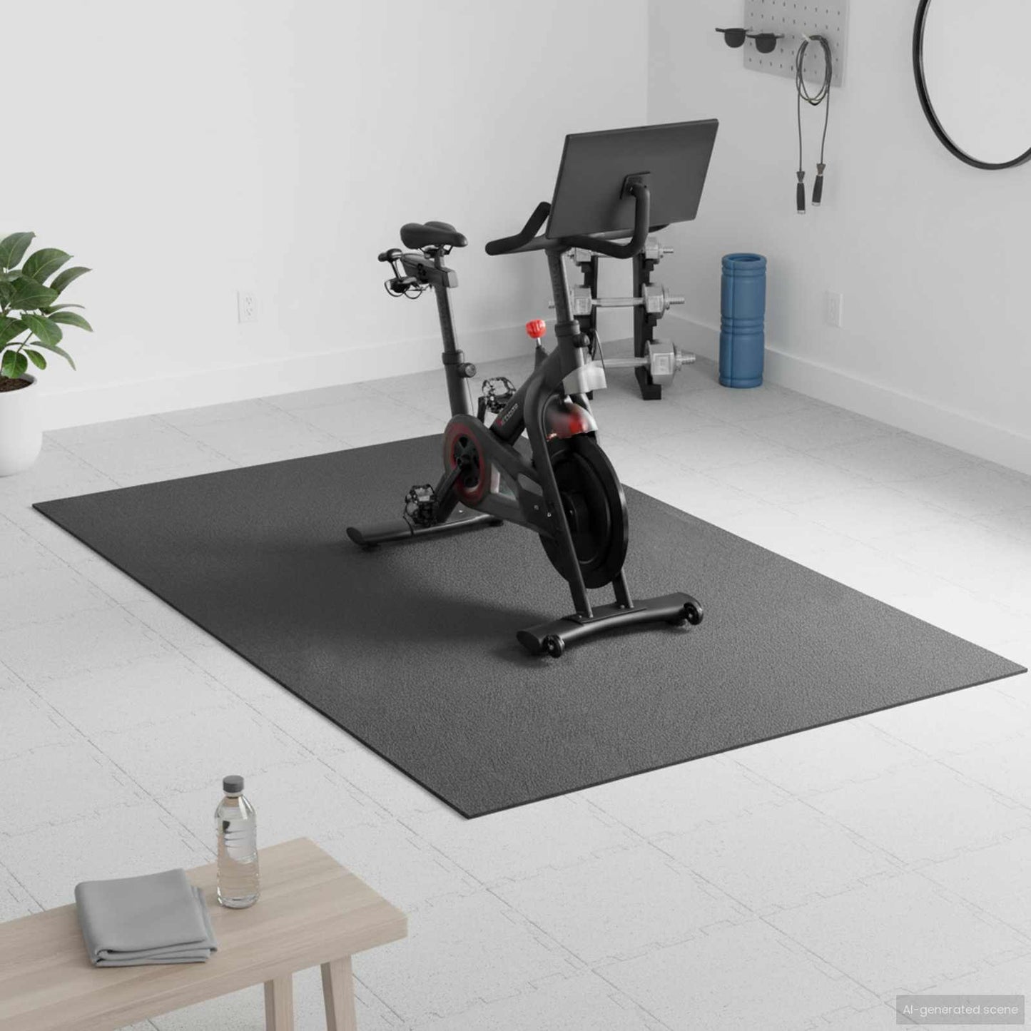 vidaXL Ματ Προστασίας Αθλητισμού Μαύρο 183 x 122 x 0,6 εκ PVC