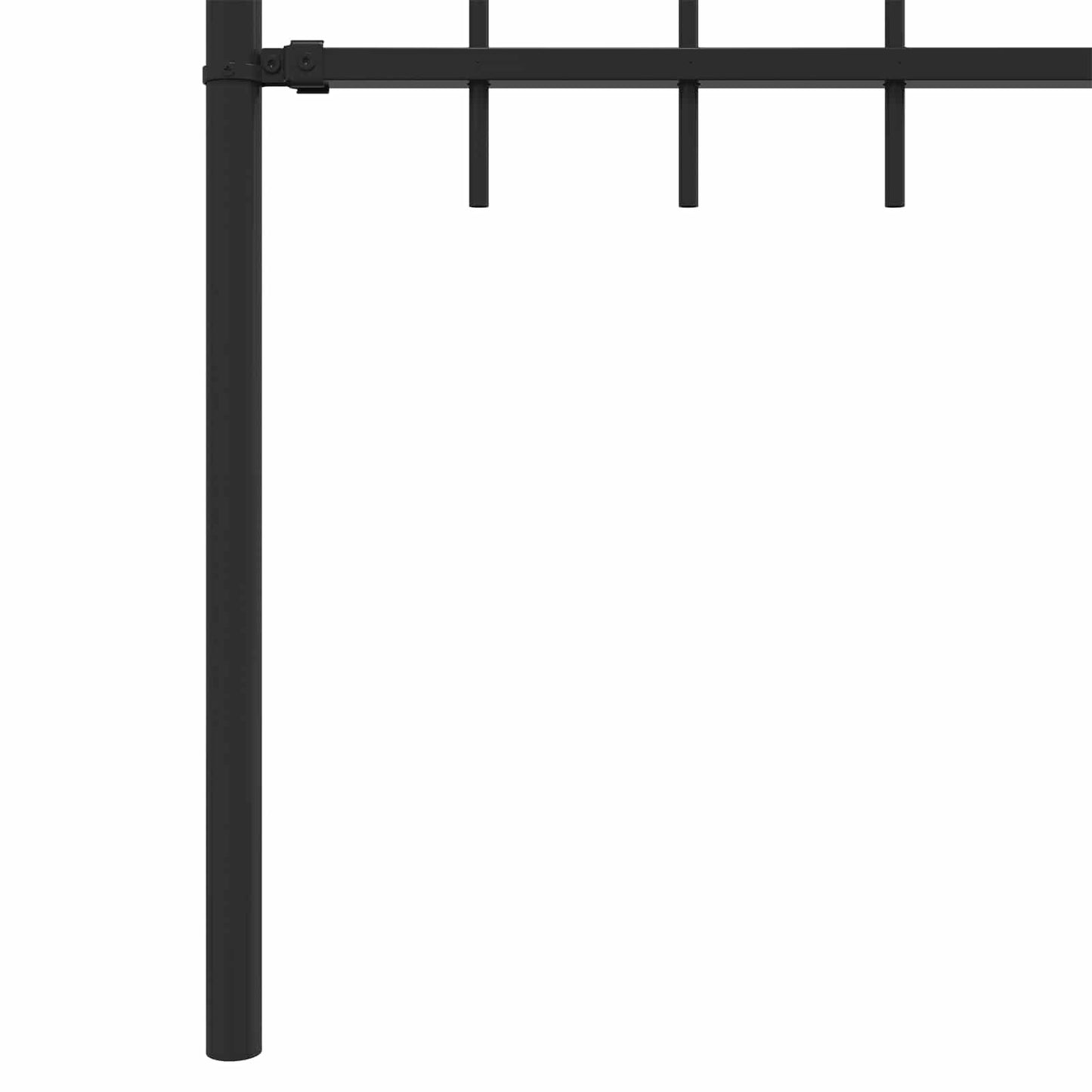 vidaXL Φράχτης με Σπίθες Μαύρο 200 x 150 cm