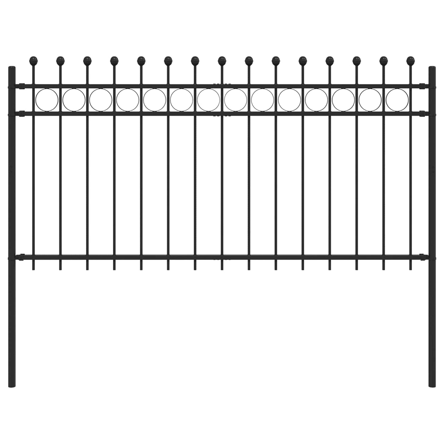 vidaXL Δαχτυλίδι φράχτη Μαύρο 200 x 150 cm