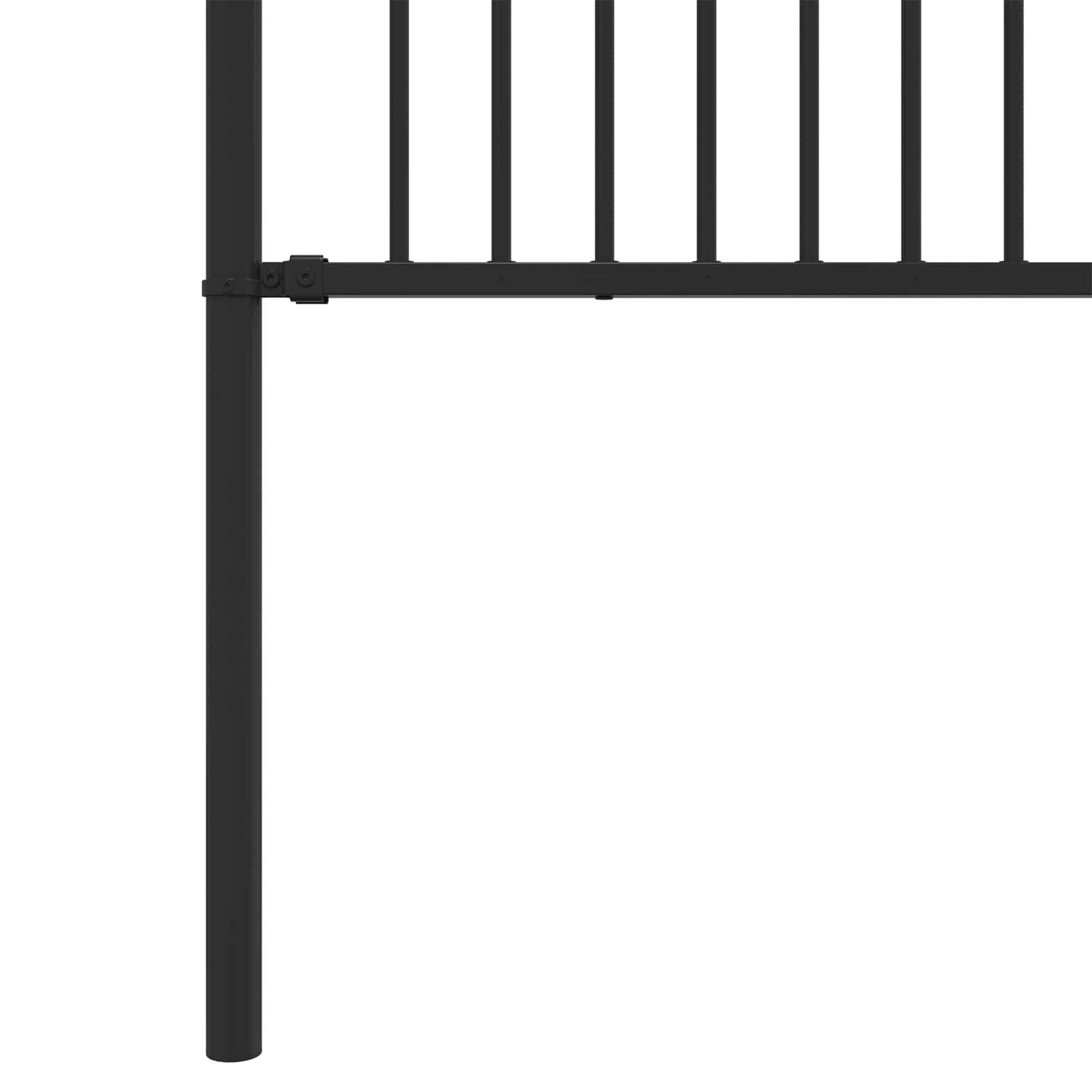 vidaXL Φράχτης με Άκρες BAARLO 200 x 150 cm Μαύρο