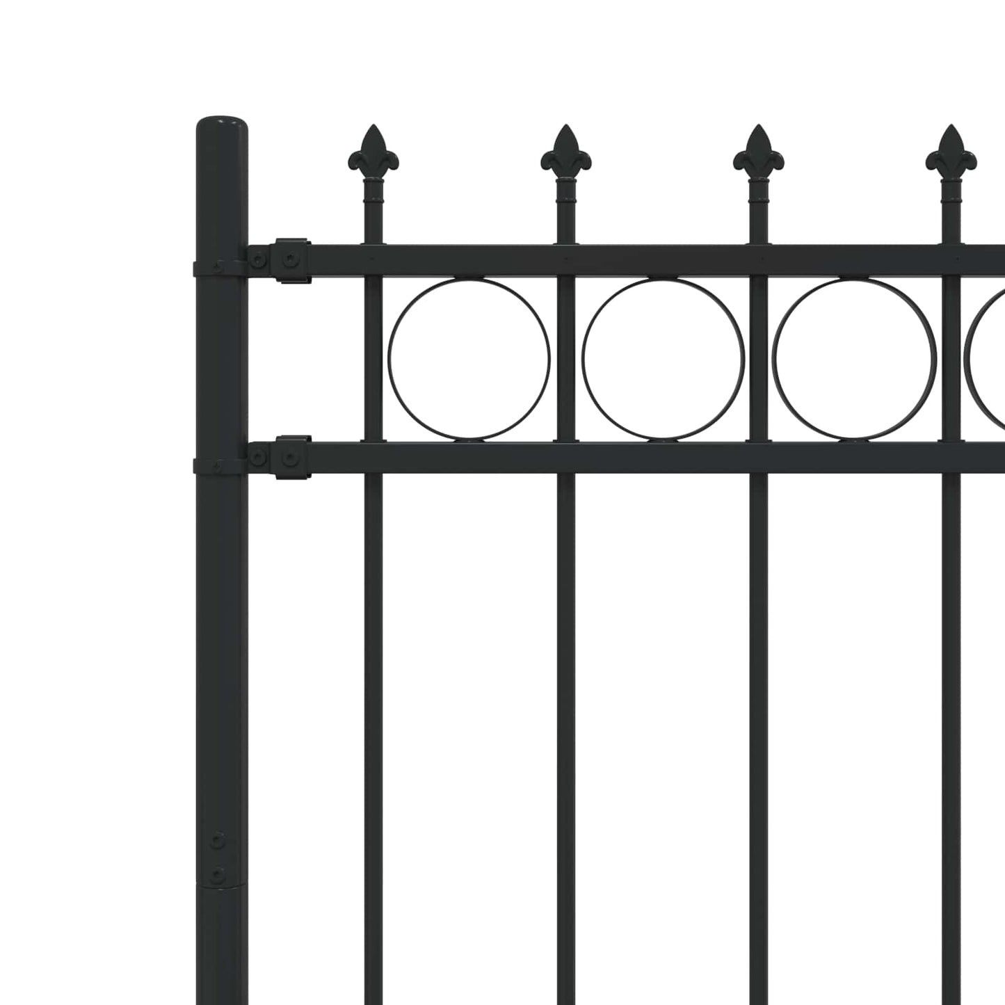 vidaXL Φράχτης Σπάικ Ρινγκ Μαύρο 200 x 150 cm