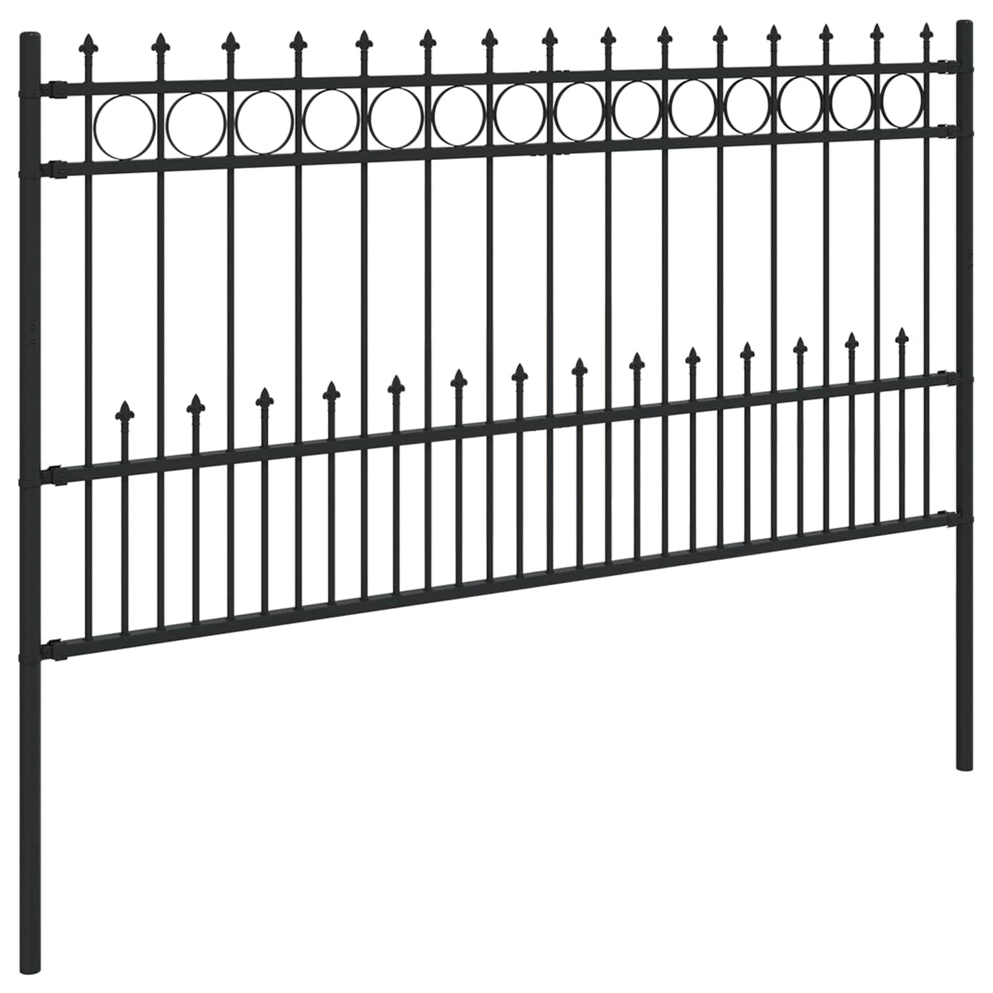 vidaXL Φράχτης Σπάικ Ρινγκ Μαύρο 200 x 150 cm