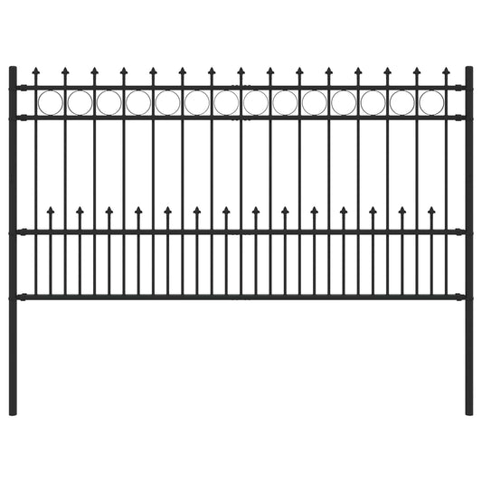 vidaXL Φράχτης Σπάικ Ρινγκ Μαύρο 200 x 150 cm