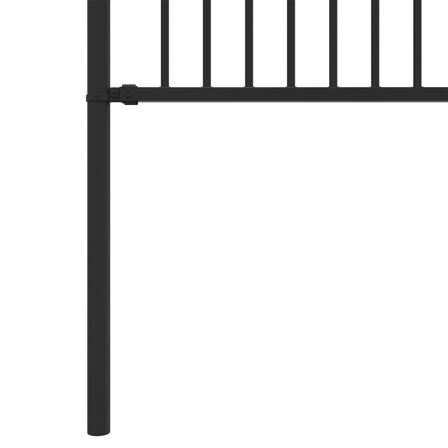 vidaXL Φράχτης Σπάικ Ρινγκ Μαύρο 200 x 200 cm