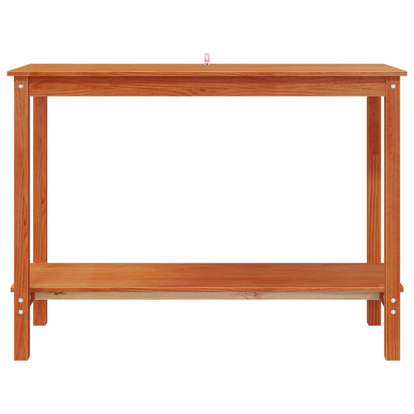 vidaXL Τραπέζι κονσόλας Κερωμένο Καφέ 110 x 40 x 80 εκ Στερεό πεύκο