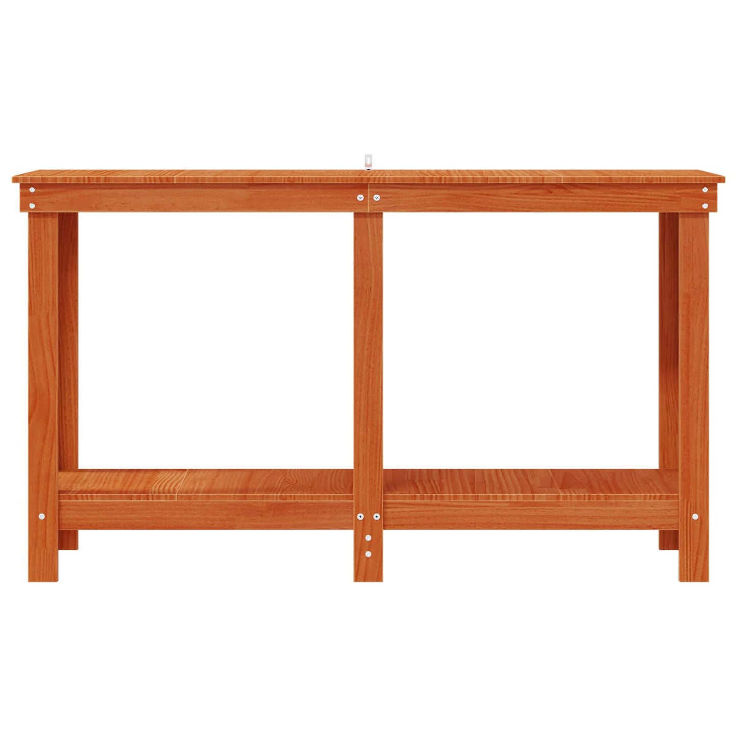vidaXL Πάγκος εργασίας Κερωμένο Καφέ 140 x 50 x 80 cm Στερεό πεύκο
