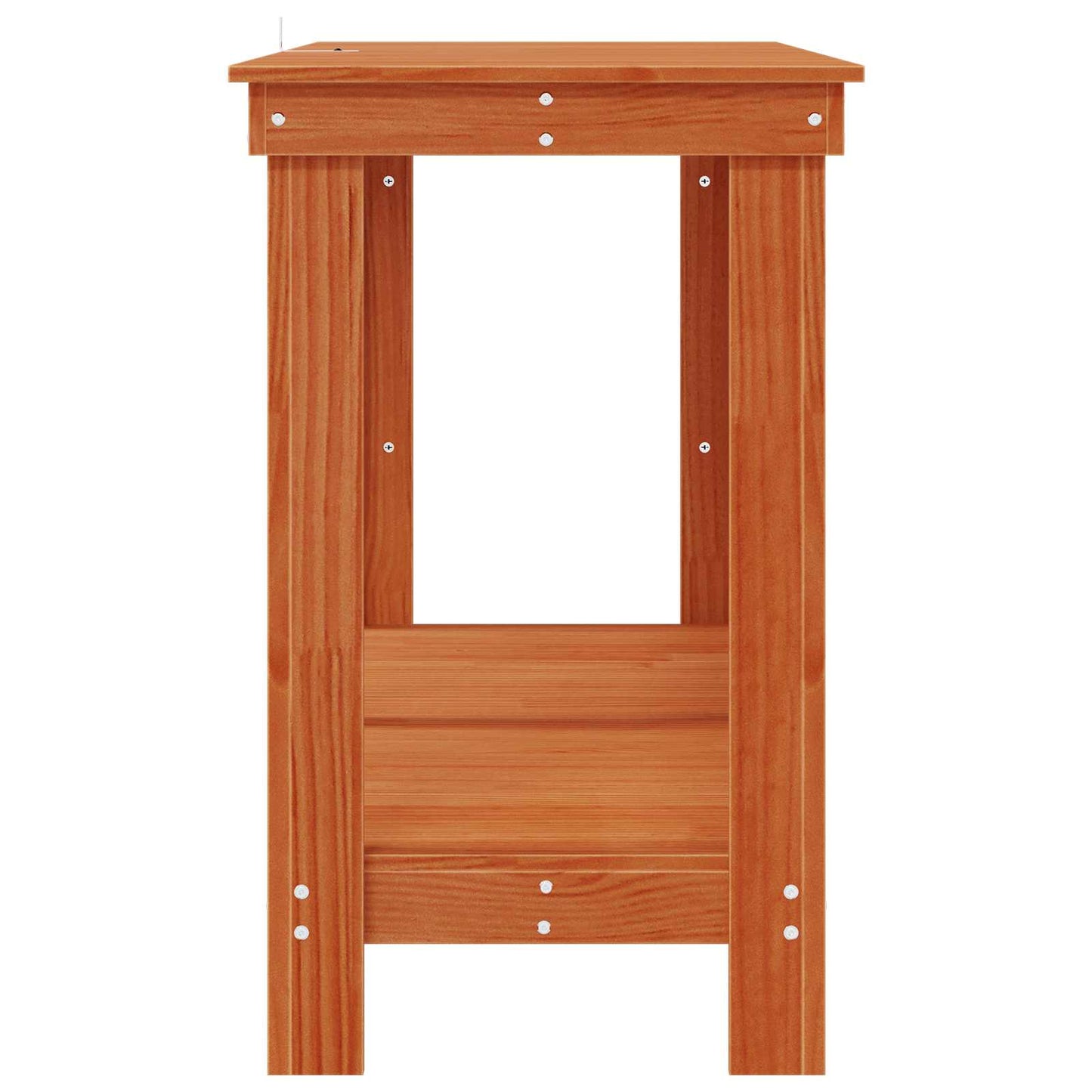 vidaXL Πάγκος εργασίας Κερωμένο Καφέ 140 x 50 x 80 cm Στερεό πεύκο