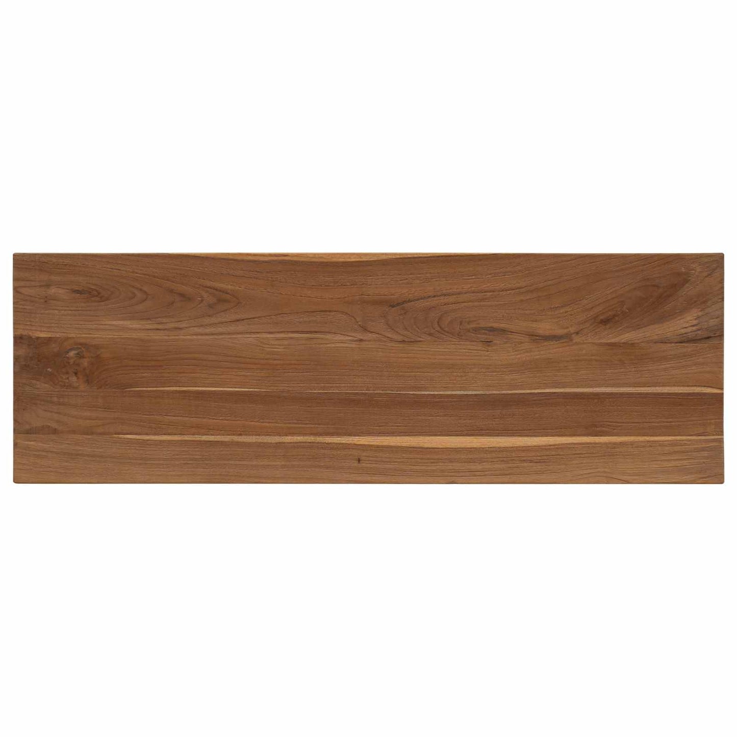 vidaXL Τραπέζι κονσόλας Φυσικό 110 x 35 x 75 cm Στερεό Ξύλο Τίκ