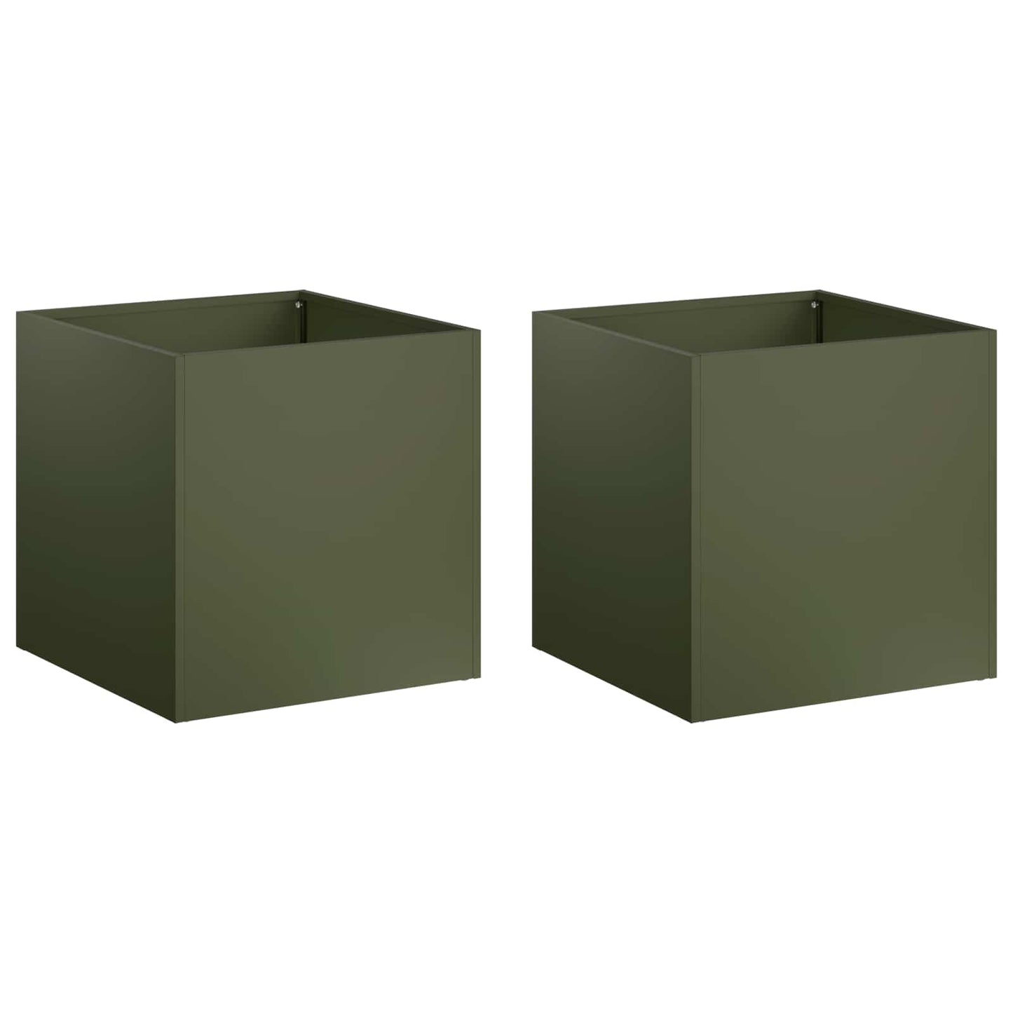 vidaXL Γλάστρα Κήπου 2 τμχ. Λαδί 20 x 20 x 20 εκ.