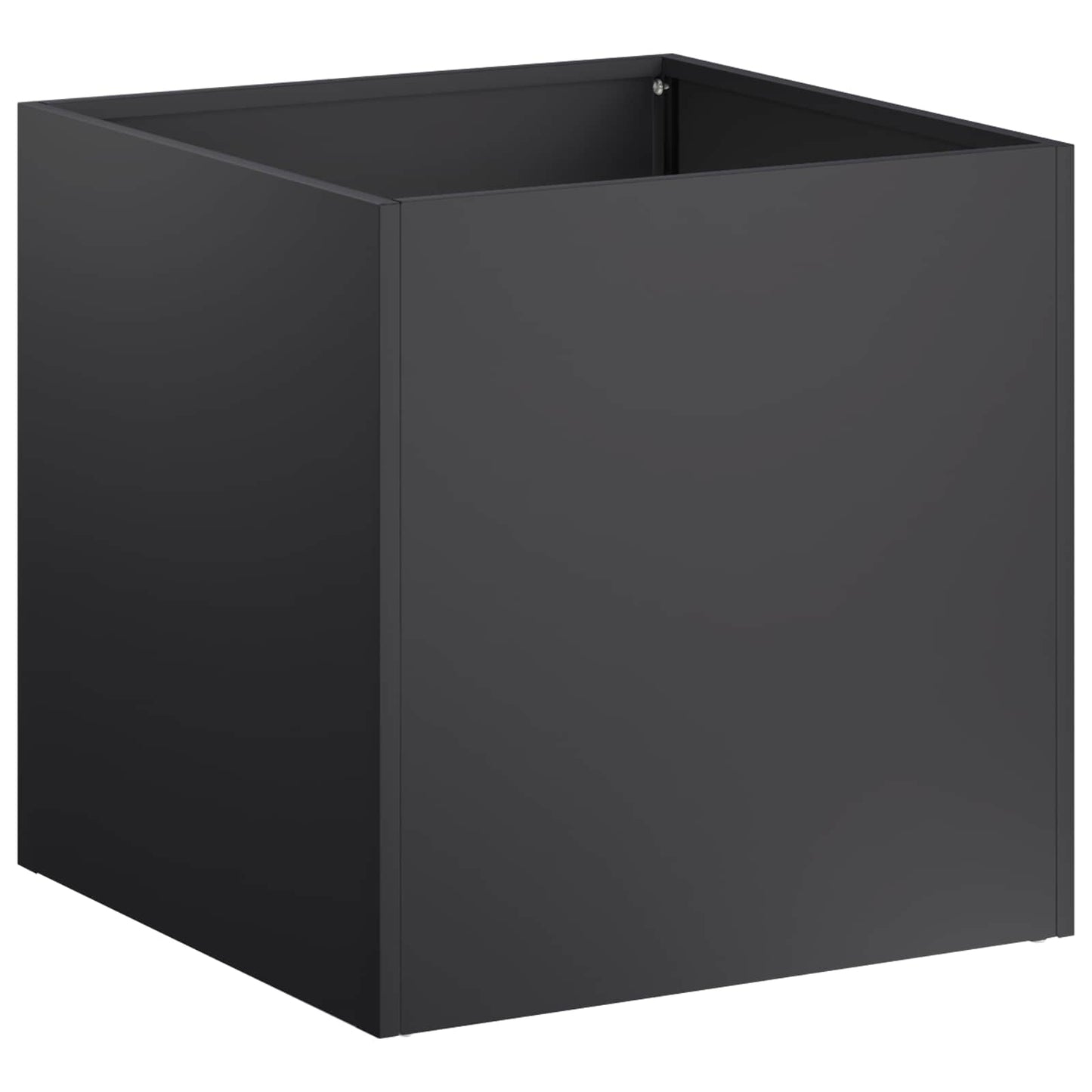 vidaXL Γλάστρα Κήπου Μαύρο 35 x 35 x 35 cm Ψυχρής έλασης χάλυβας