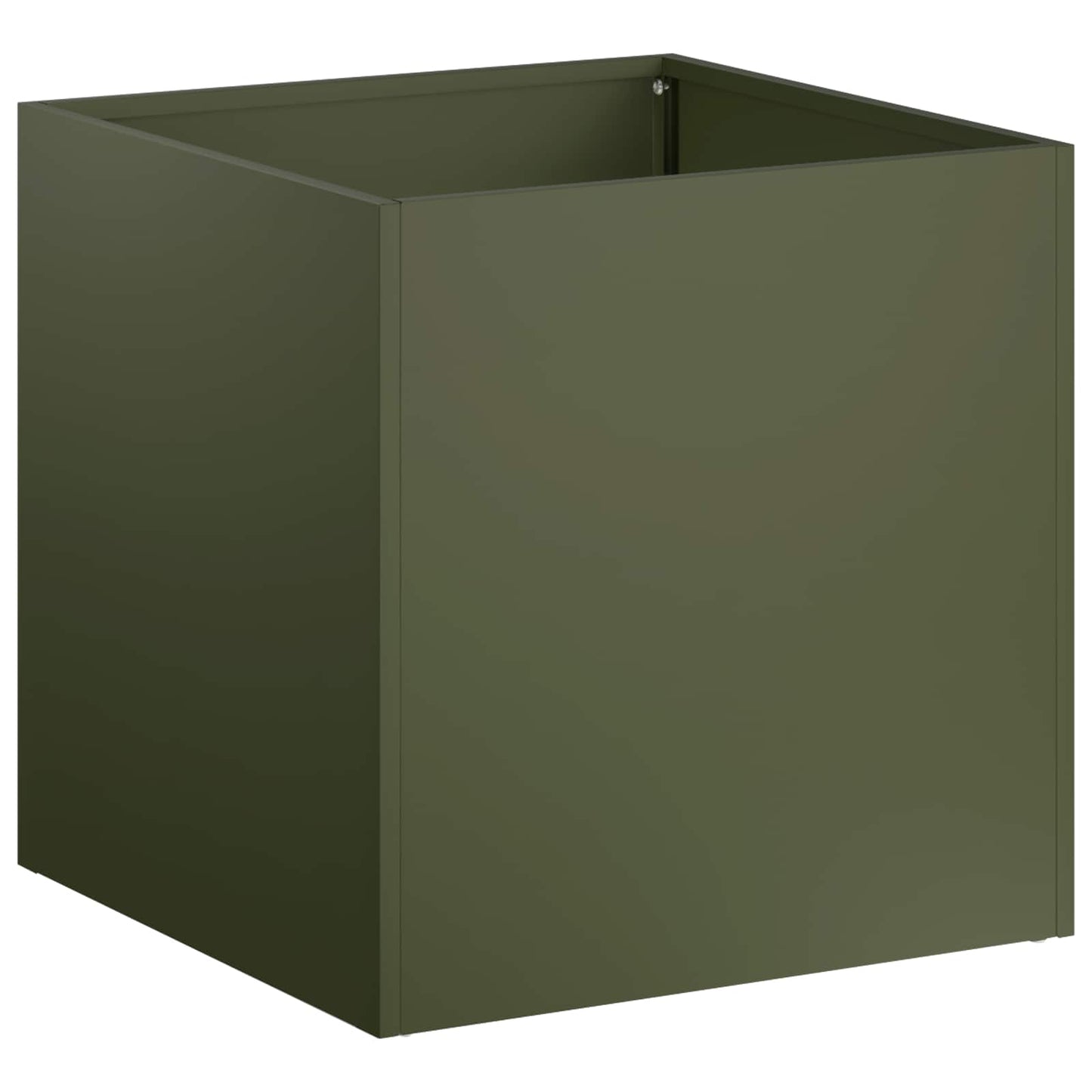 vidaXL Γλάστρα Κήπου 2 τμχ. Λαδί 45 x 45 x 45 cm Ψυχρής έλασης χάλυβας