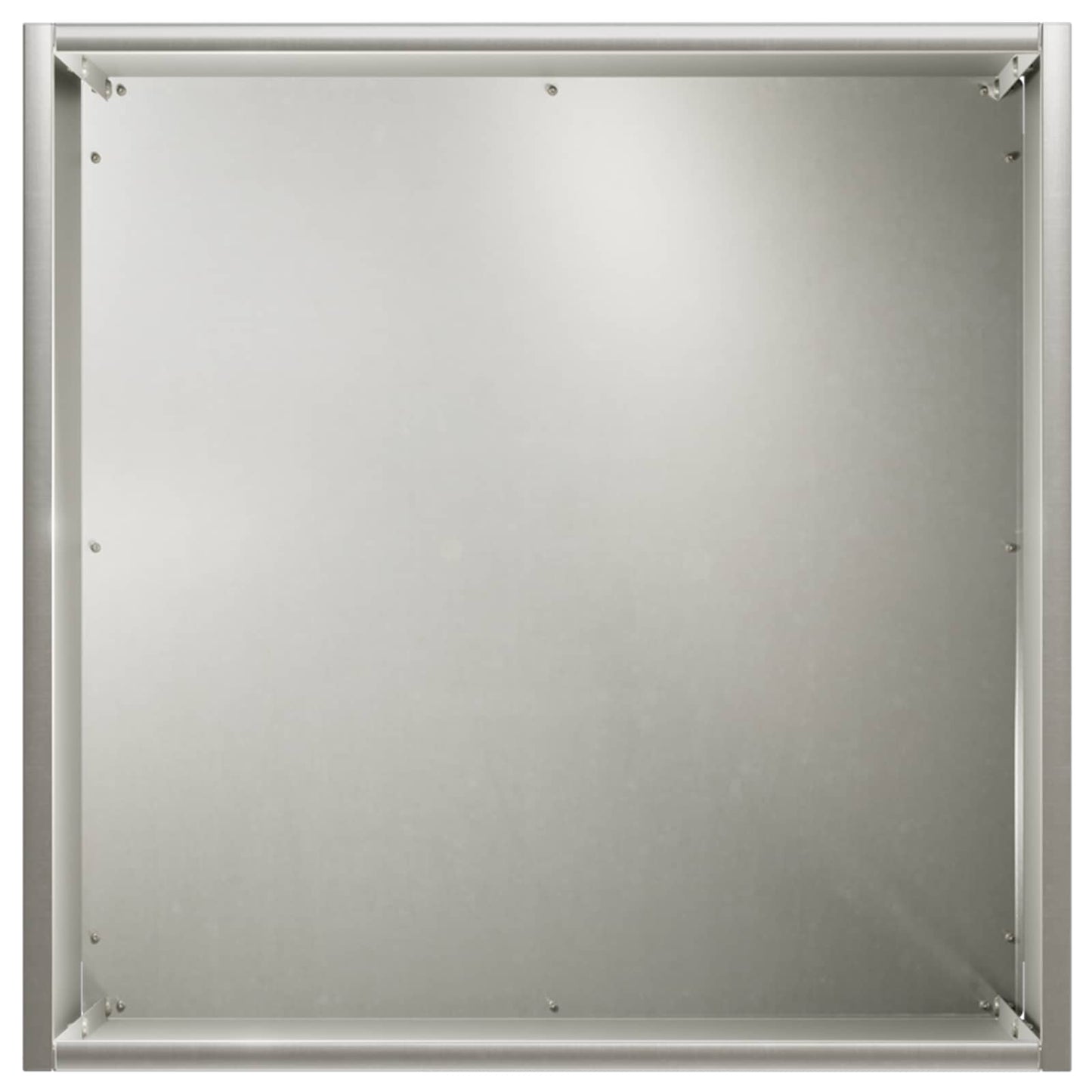 vidaXL Γλάστρα Κήπου Ασημί 45 x 45 x 45 cm Ανοξείδωτο Ατσάλι