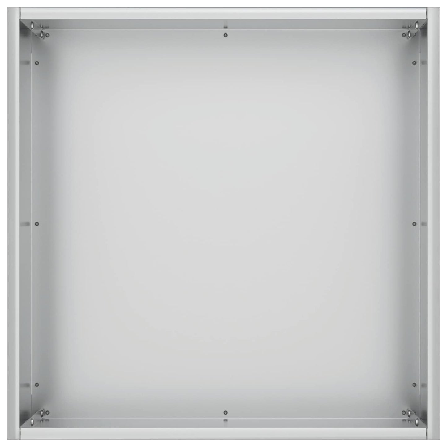 vidaXL Γλάστρα Κήπου 2 τμχ. Ασημί 45 x 45 x 45 cm