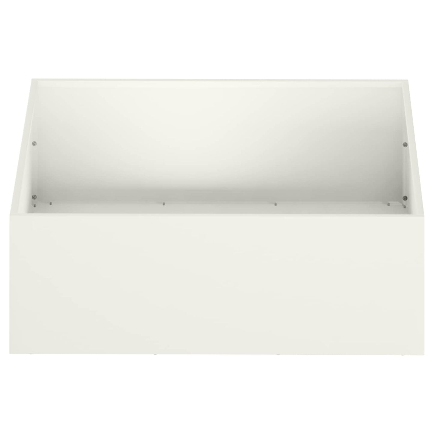 vidaXL Γλάστρα Κήπου Λευκό 40 x 40 x 20 cm Ψυχρής έλασης χάλυβας