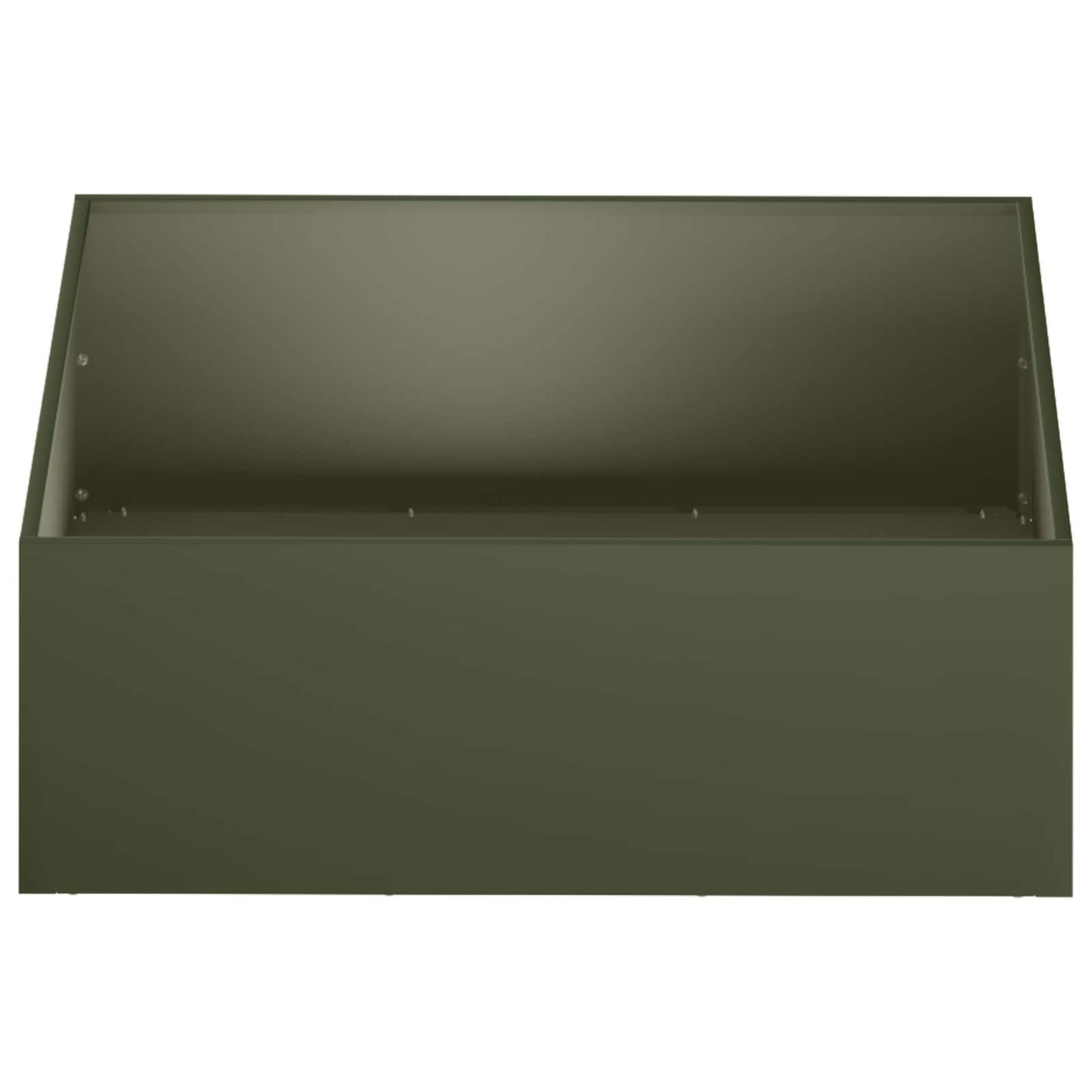 vidaXL Γλάστρα Κήπου Λαδί 40 x 40 x 20 cm Ψυχρής έλασης χάλυβας