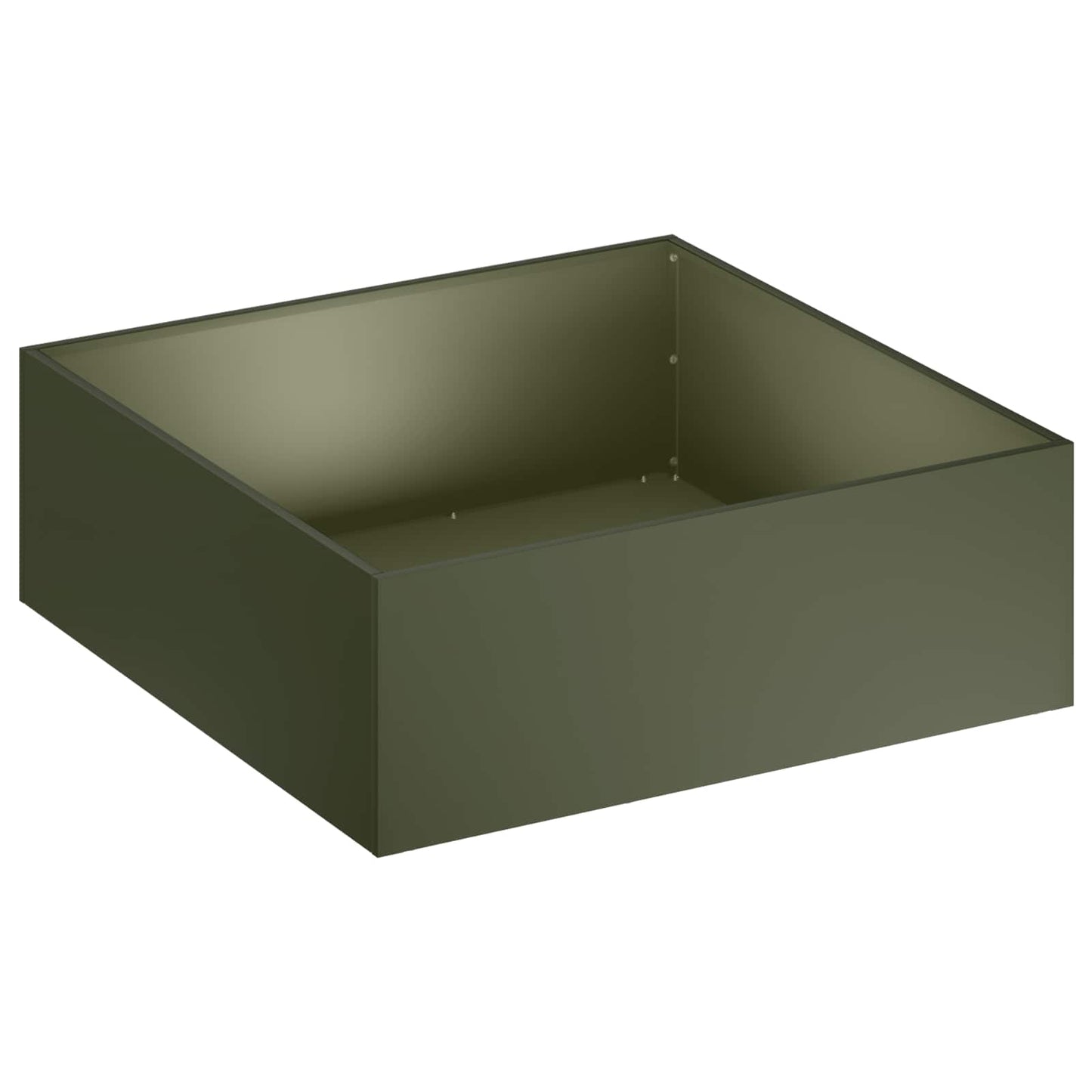 vidaXL Γλάστρα Κήπου 2 τμχ. Λαδί 40 x 40 x 20 cm Ψυχρής έλασης χάλυβας