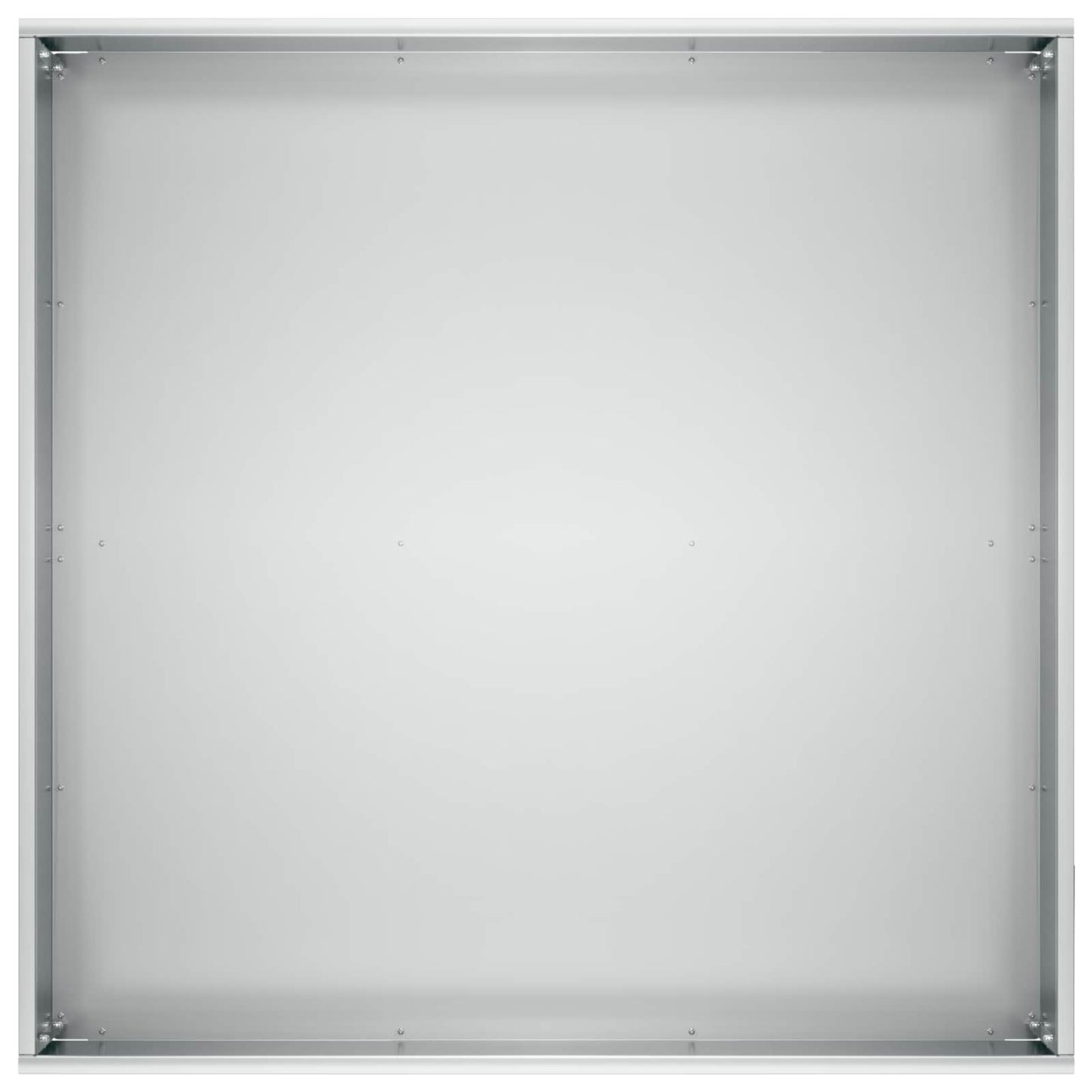 vidaXL Γλάστρα Κήπου Ασημί 40 x 40 x 20 cm Γαλβανισμένος Χάλυβας