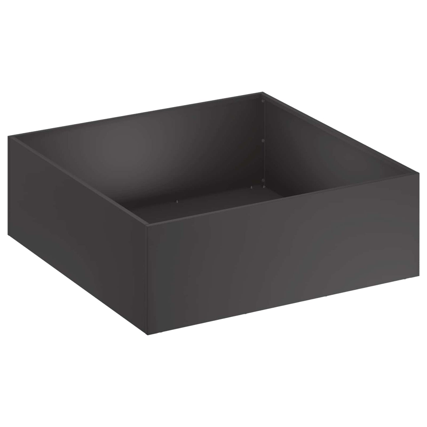 vidaXL Γλάστρα Κήπου 2 τμχ. Μαύρο 60 x 60 x 20 εκ