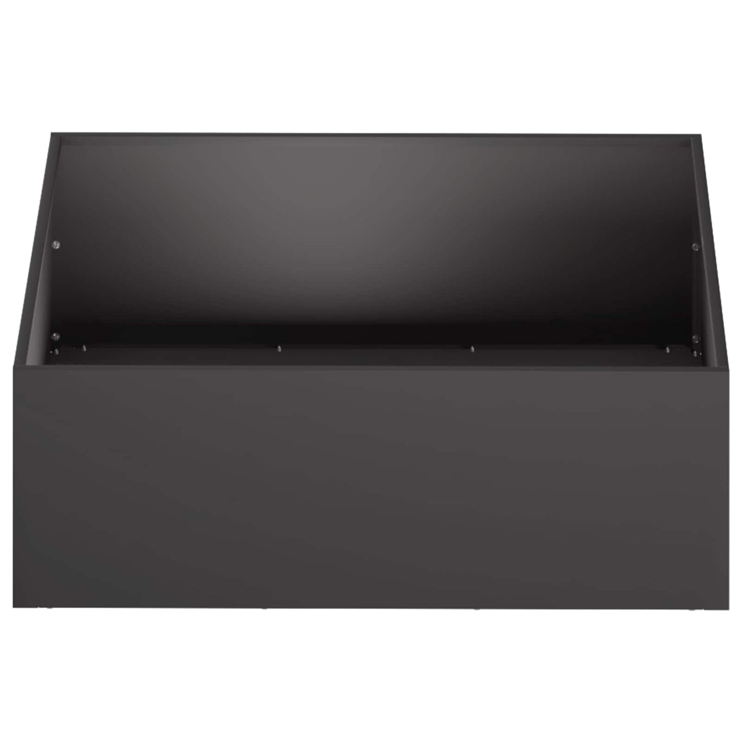 vidaXL Γλάστρα Κήπου 2 τμχ. Μαύρο 60 x 60 x 20 εκ