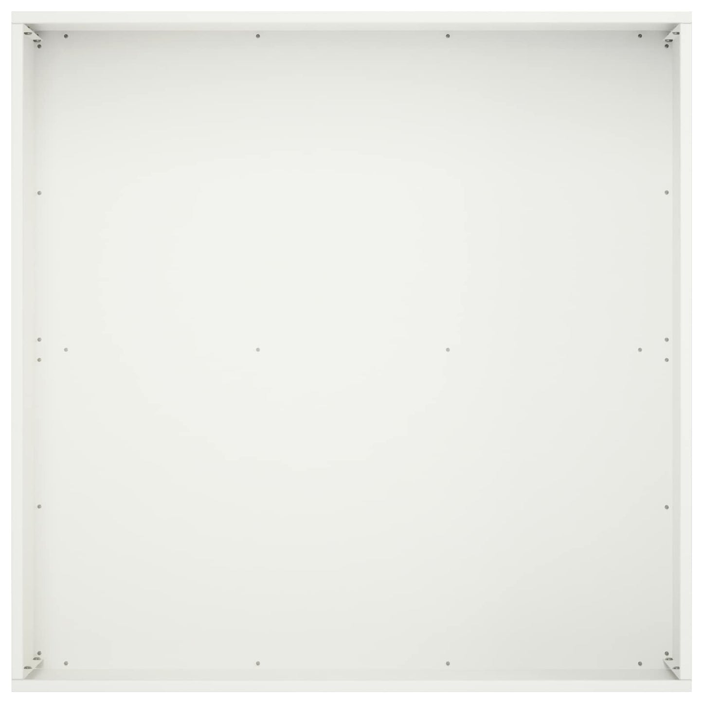 vidaXL Γλάστρα Κήπου Λευκό 60 x 60 x 20 εκ Ψυχρής έλασης χάλυβας