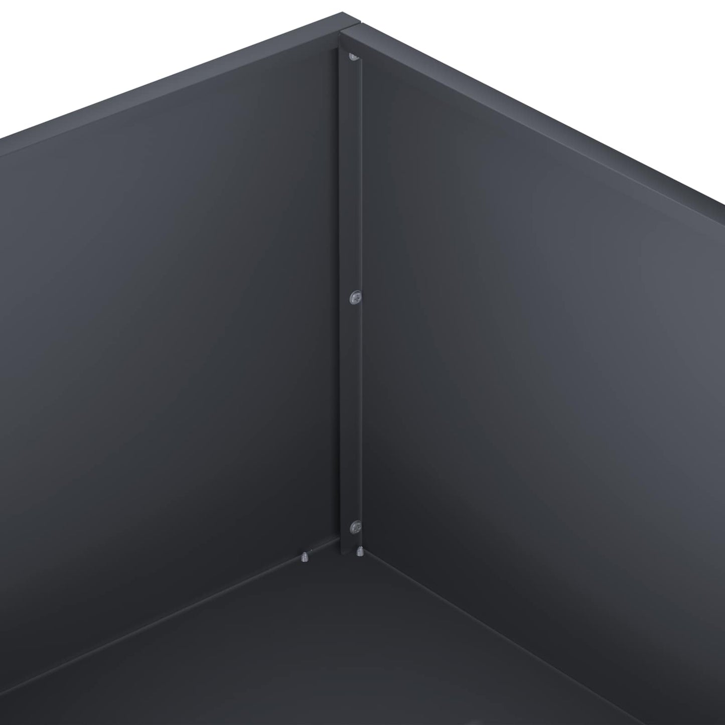 vidaXL Γλάστρα Κήπου 2 τμχ. Ανθρακί 60 x 60 x 20 εκ