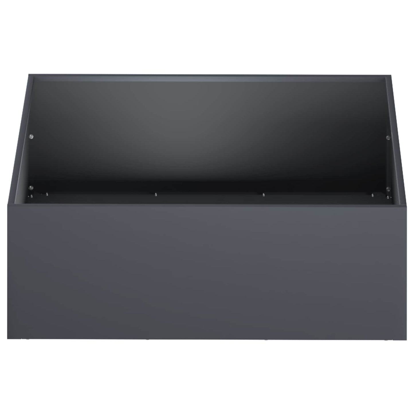 vidaXL Γλάστρα Κήπου 2 τμχ. Ανθρακί 60 x 60 x 20 εκ