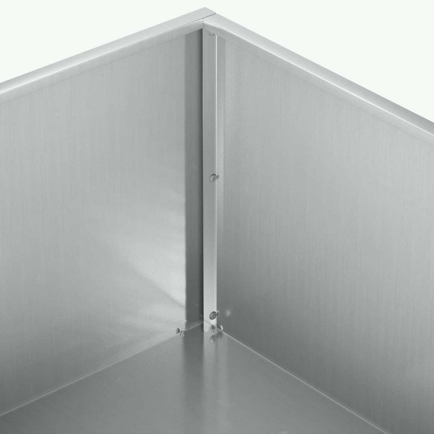 vidaXL Γλάστρα Κήπου Ασημί 60 x 60 x 20 εκ Γαλβανισμένος Χάλυβας