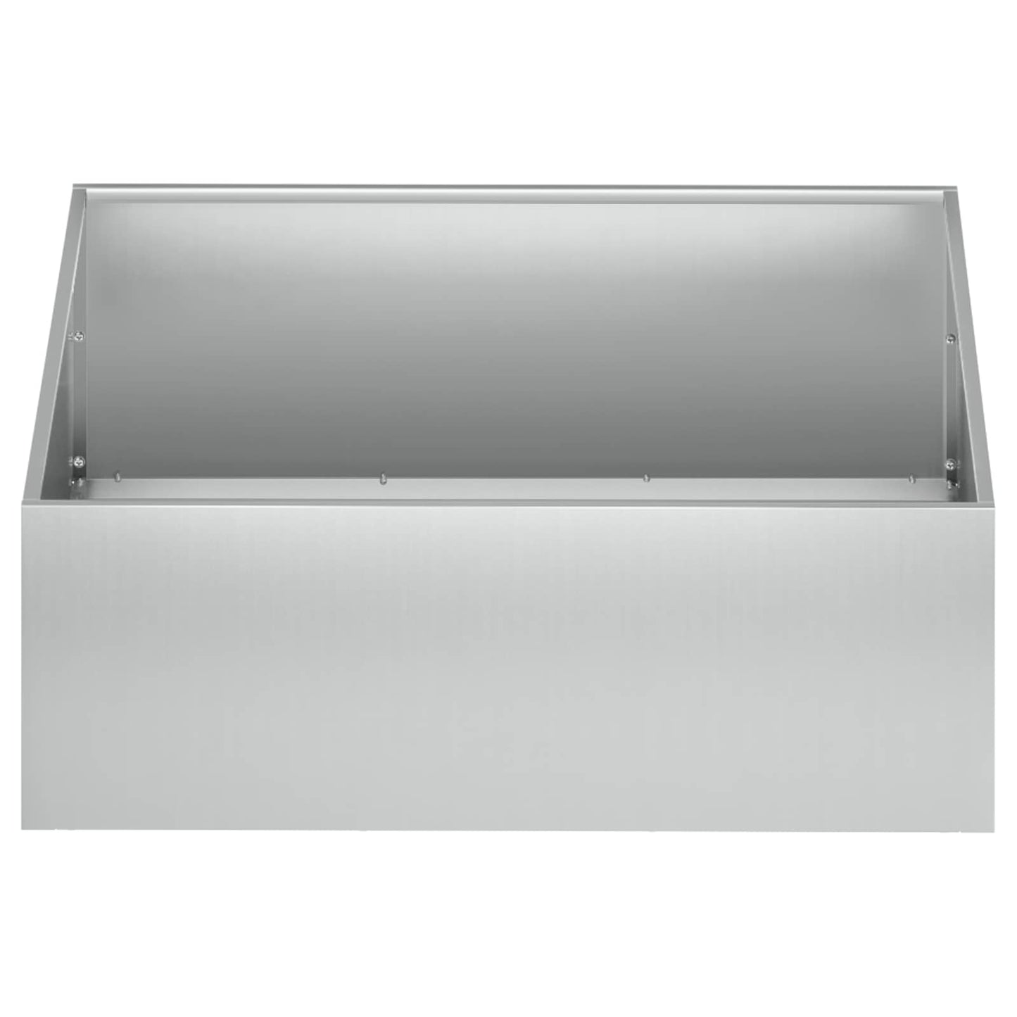 vidaXL Γλάστρα Κήπου Ασημί 60 x 60 x 20 εκ Γαλβανισμένος Χάλυβας