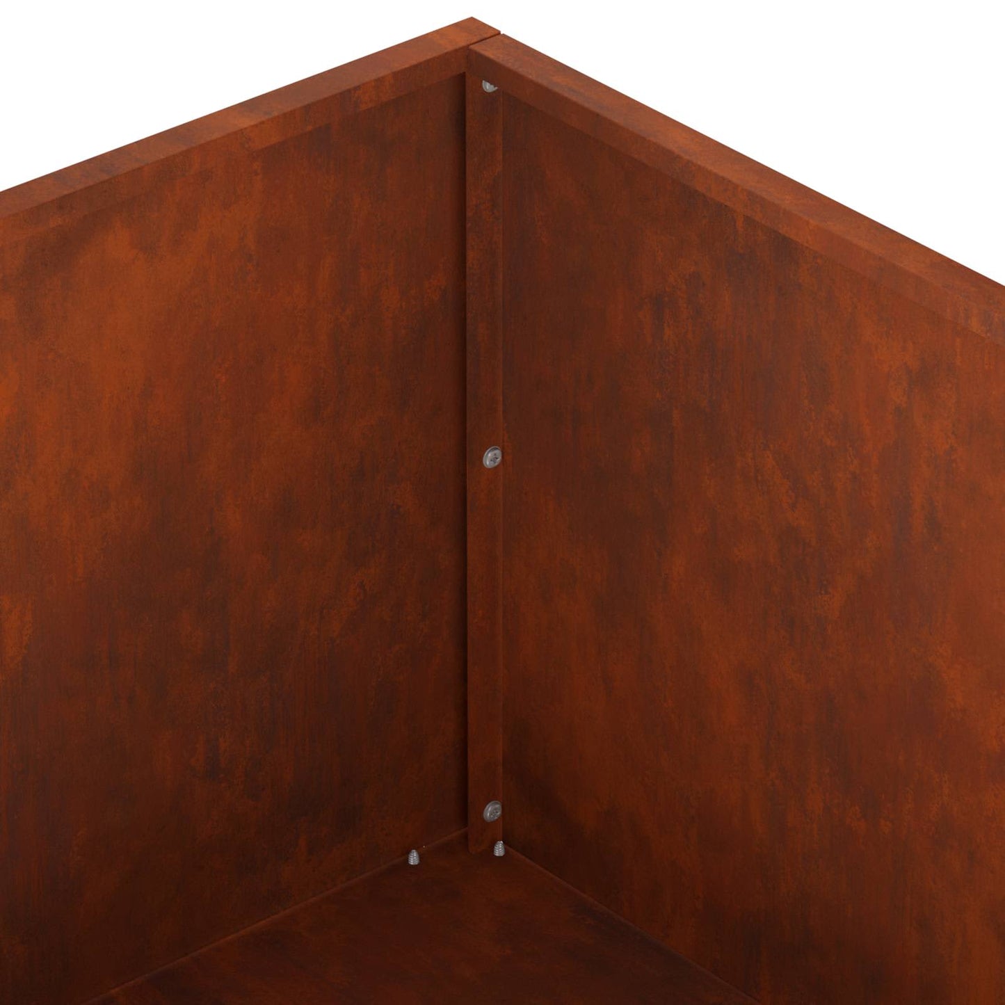 vidaXL Γλάστρα Κήπου 2 τμχ. Σκ rusty 60 x 60 x 20 εκ