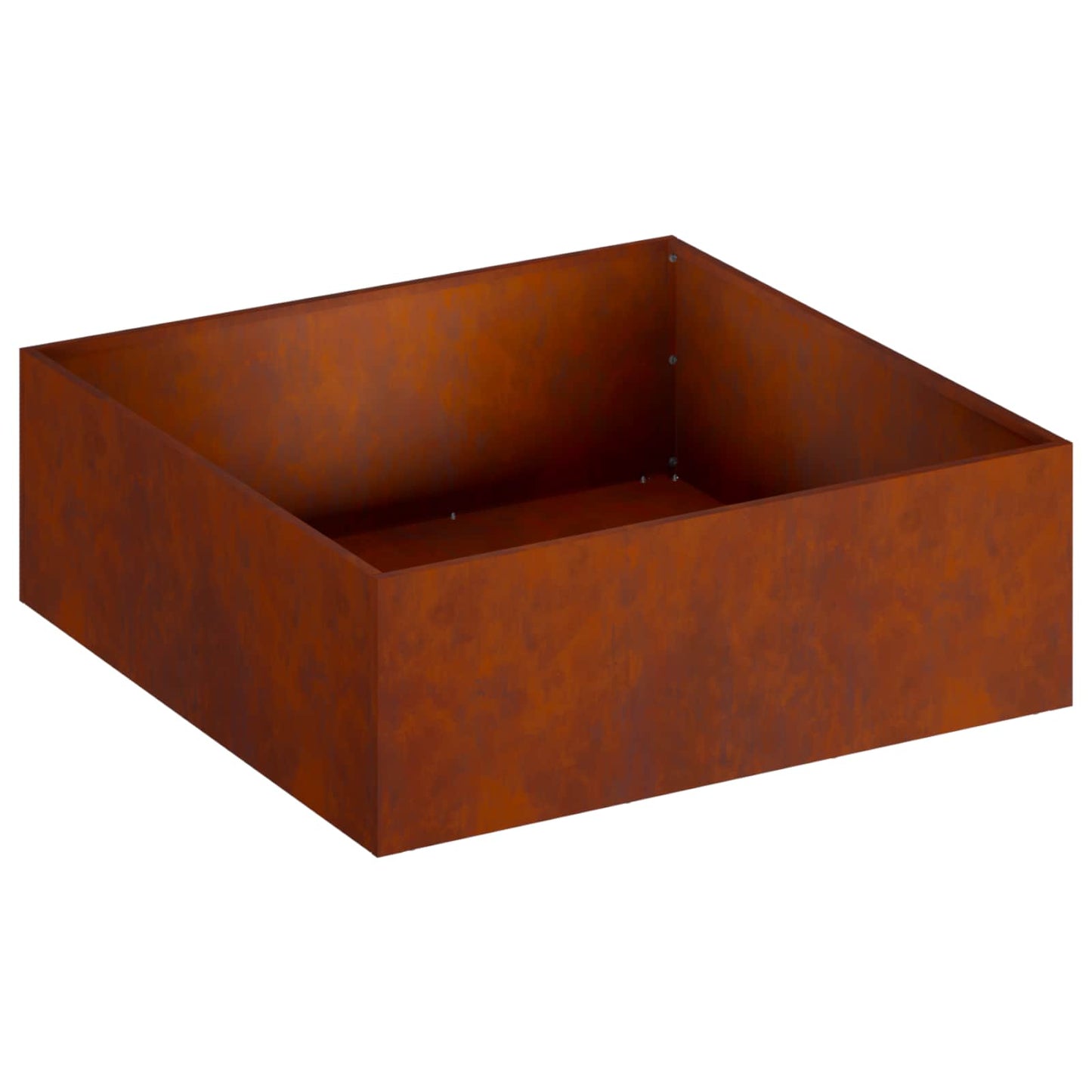 vidaXL Γλάστρα Κήπου 2 τμχ. Σκ rusty 60 x 60 x 20 εκ