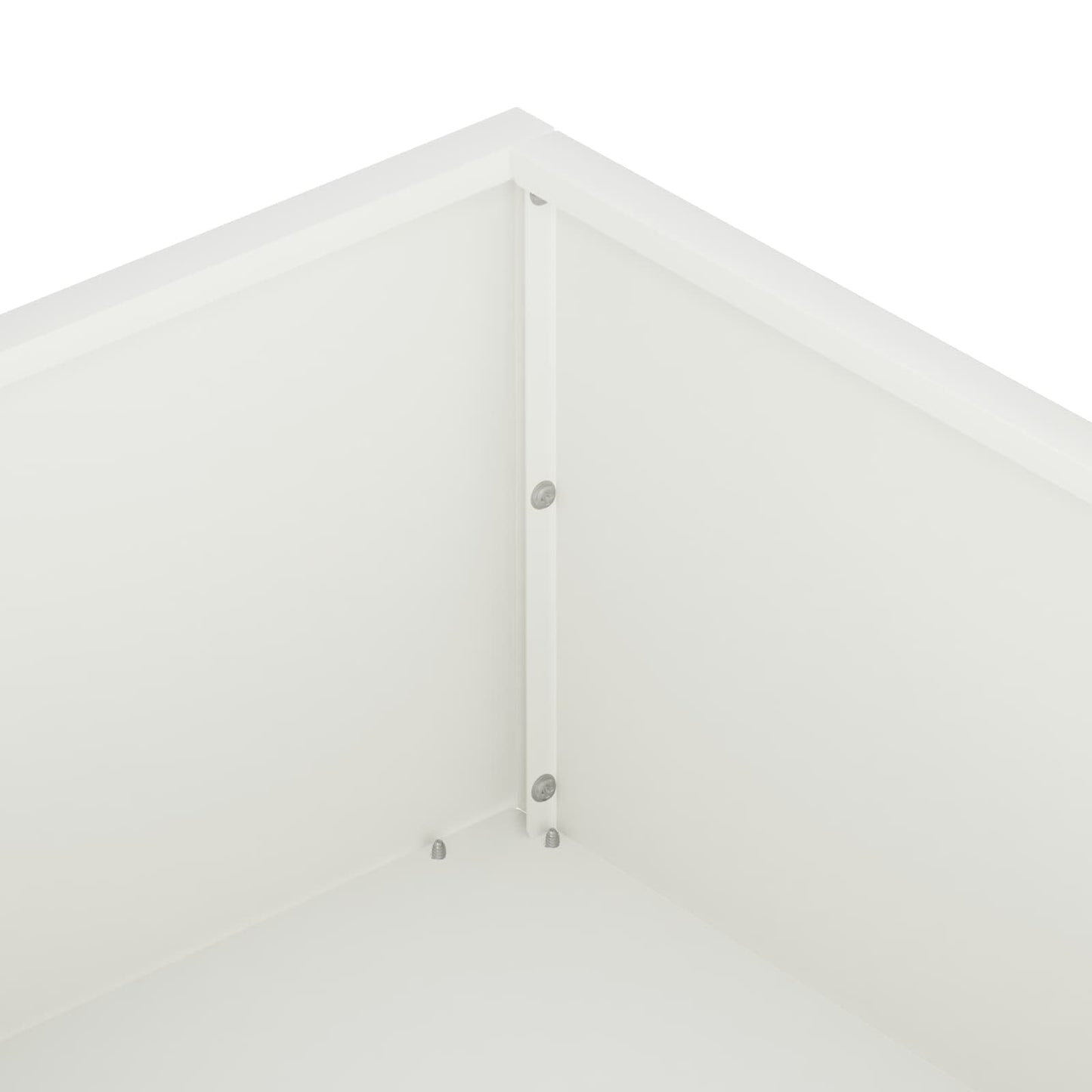 vidaXL Γλάστρα Κήπου 2 τμχ. Λευκό 100 x 100 x 20 cm