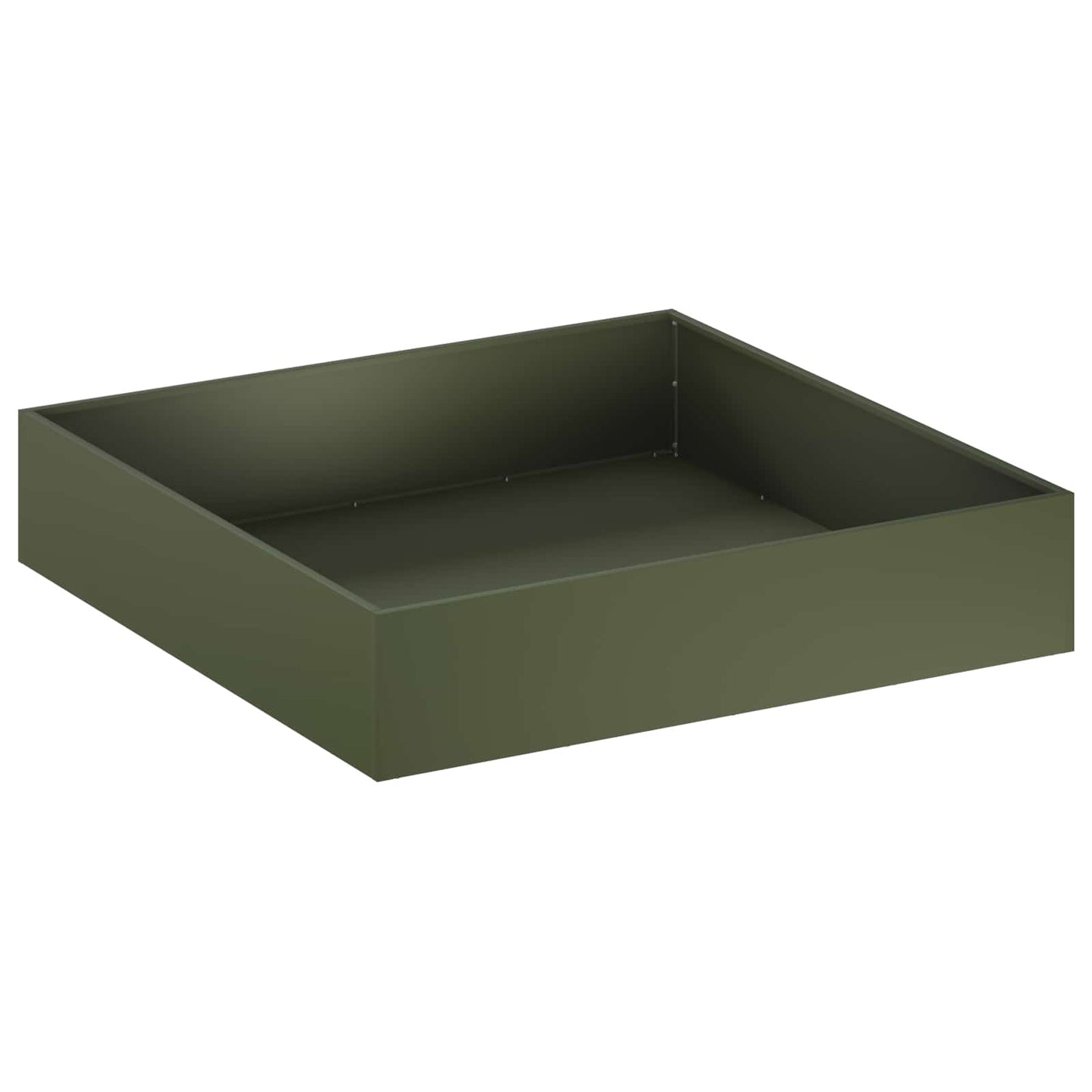 vidaXL Γλάστρα Κήπου 2 τμχ. Λαδί 100 x 100 x 20 cm