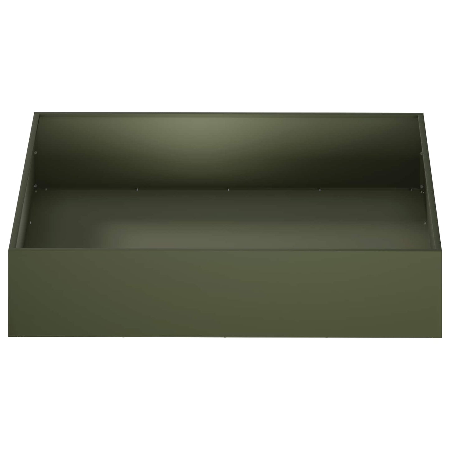 vidaXL Γλάστρα Κήπου 2 τμχ. Λαδί 100 x 100 x 20 cm