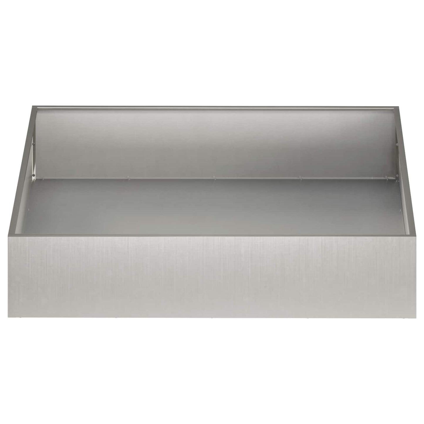 vidaXL Γλάστρα Κήπου Ασημί 100 x 100 x 20 cm Ανοξείδωτο Ατσάλι