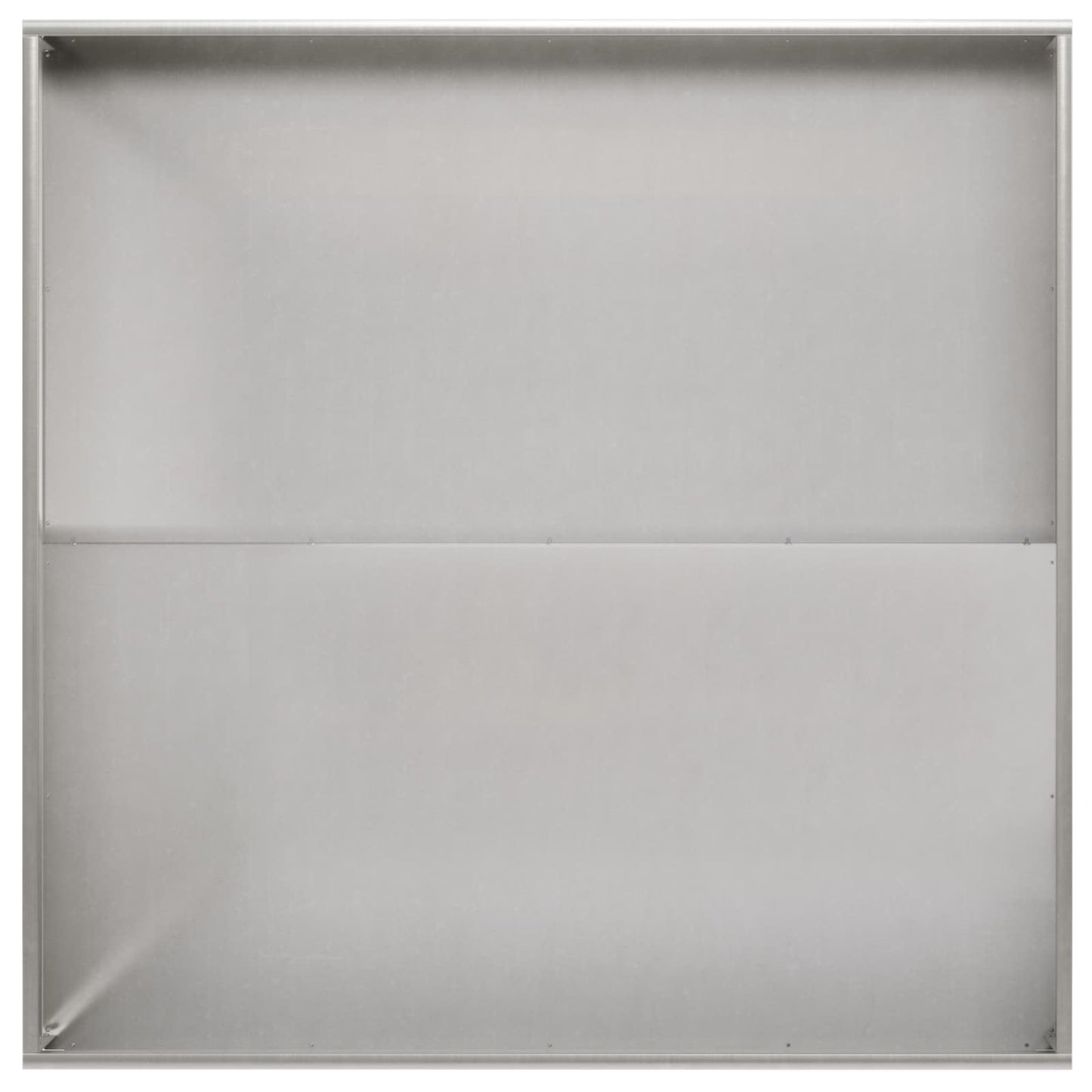 vidaXL Γλάστρα Κήπου Ασημί 100 x 100 x 20 cm Ανοξείδωτο Ατσάλι