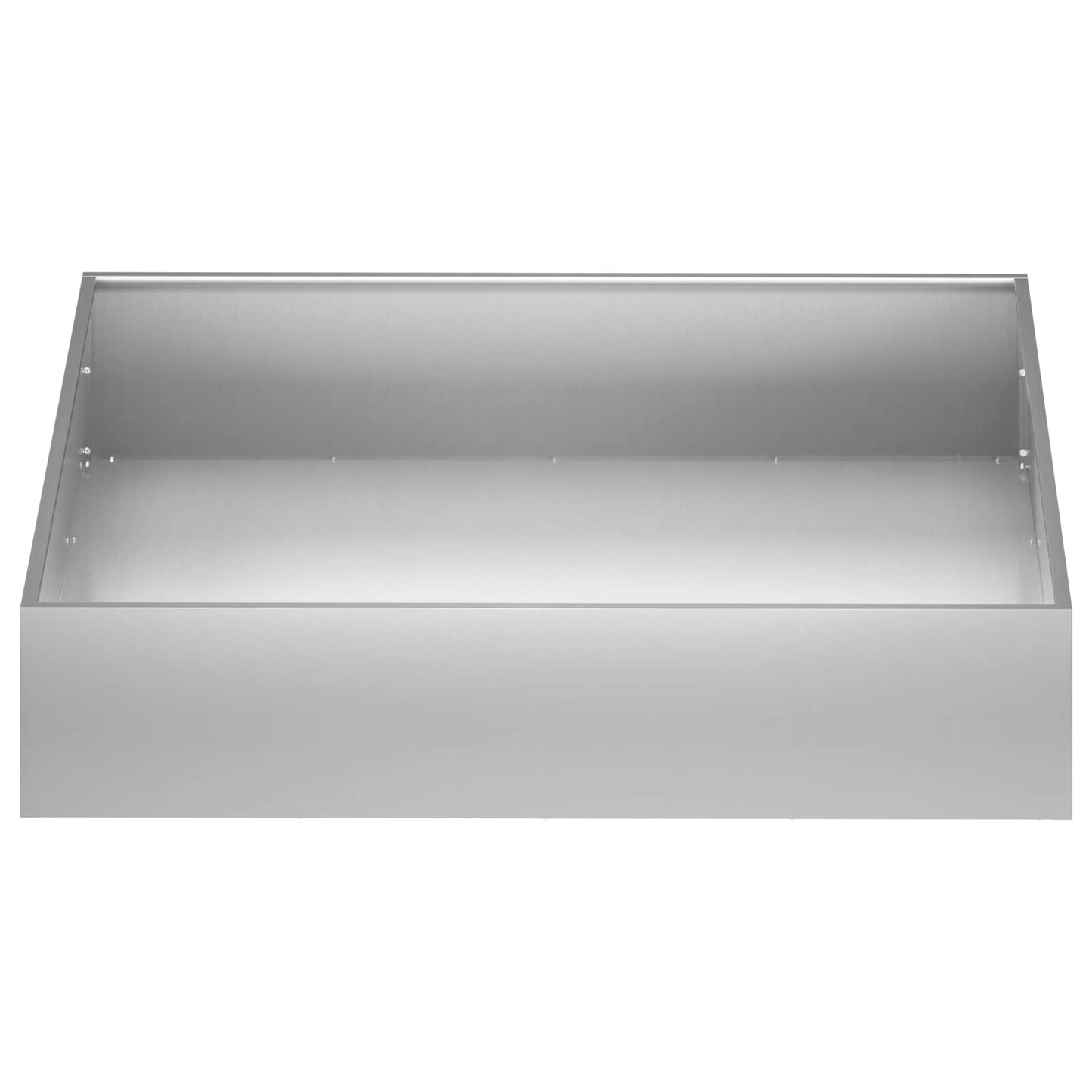 vidaXL Γλάστρα Κήπου Ασημί 100 x 100 x 20 cm Γαλβανισμένος Χάλυβας