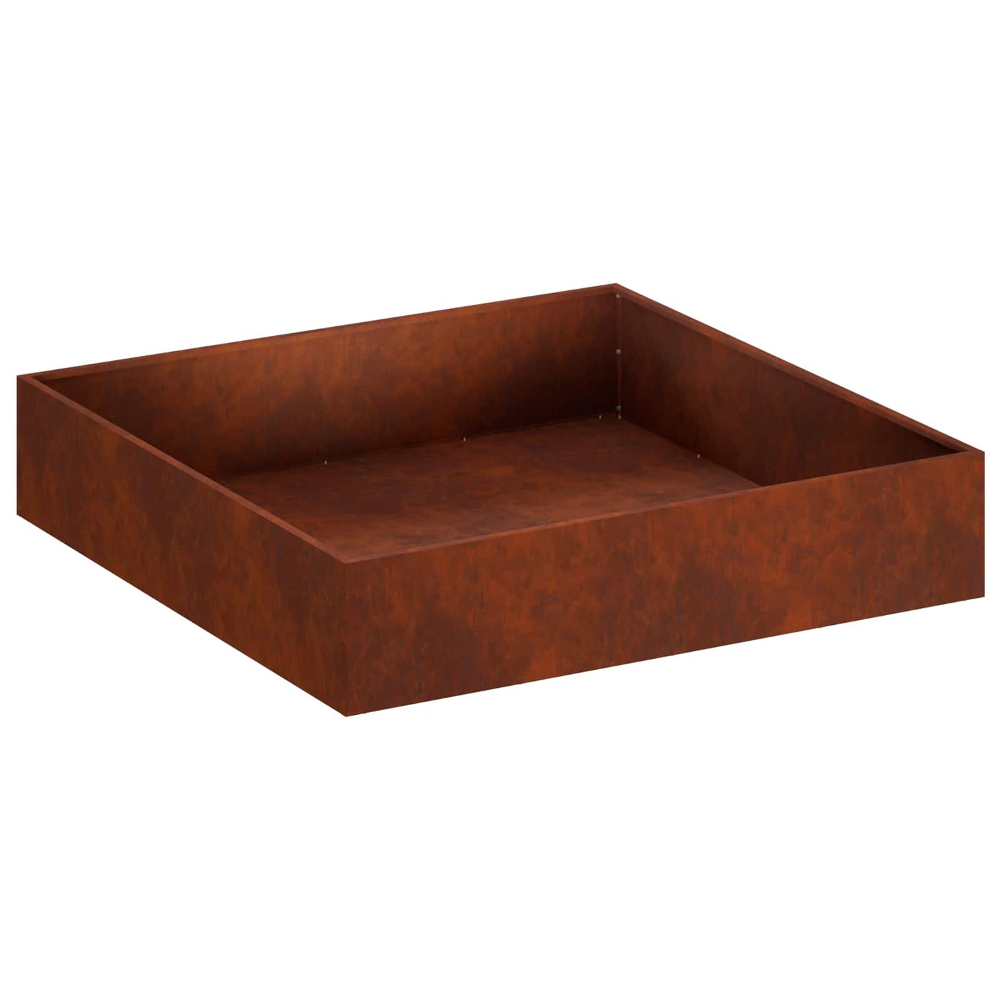vidaXL Γλάστρα Κήπου Σκ rusty 100 x 100 x 20 cm