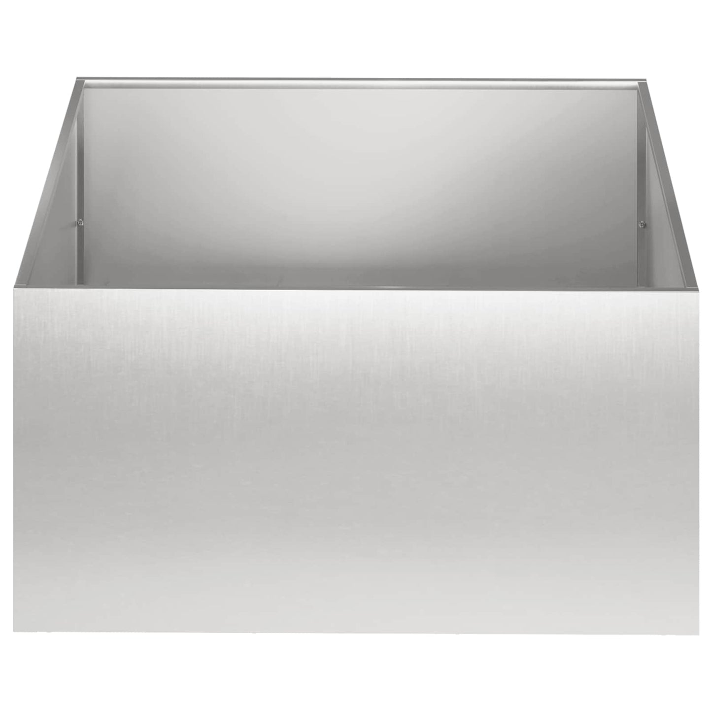 vidaXL Γλάστρα Κήπου 2 τμχ. Ασημί 40 x 40 x 30 cm Ανοξείδωτο Ατσάλι