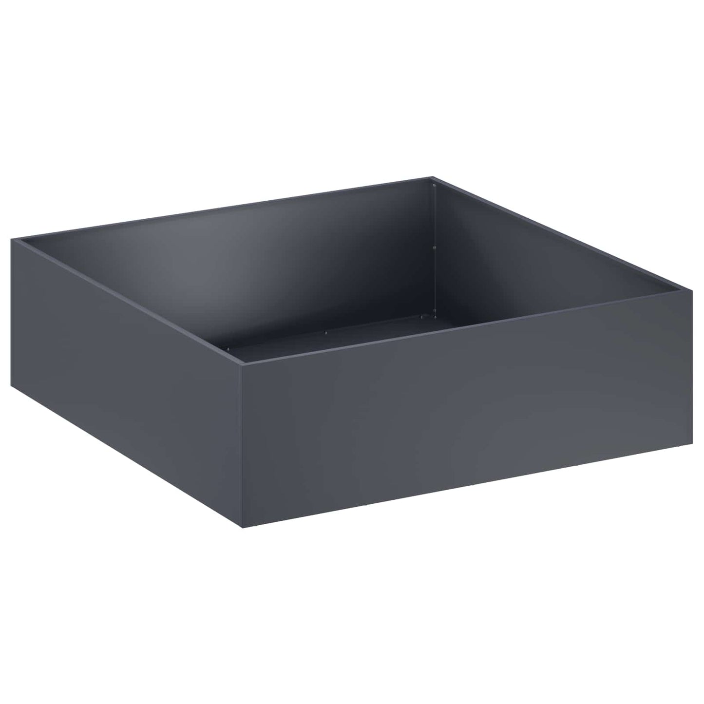 vidaXL Γλάστρα Κήπου Ανθρακί 80 x 80 x 30 cm Ψυχρής έλασης χάλυβας