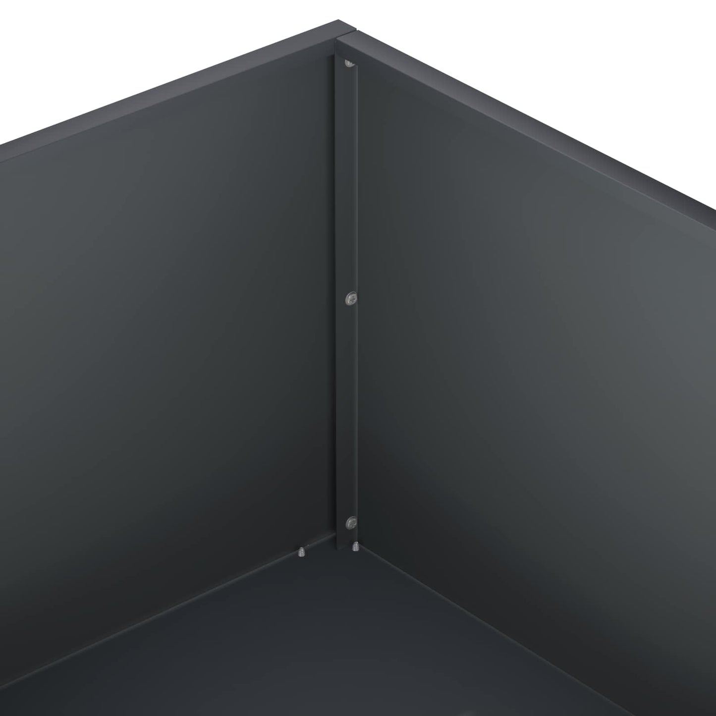 vidaXL Γλάστρα Κήπου 2 τμχ. Ανθρακί 80 x 80 x 30 cm