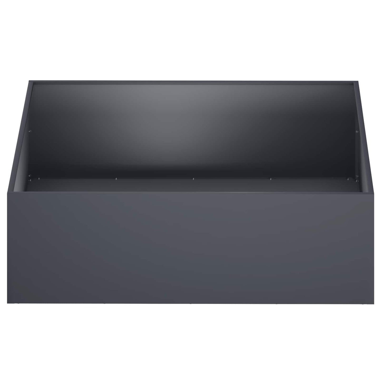 vidaXL Γλάστρα Κήπου 2 τμχ. Ανθρακί 80 x 80 x 30 cm