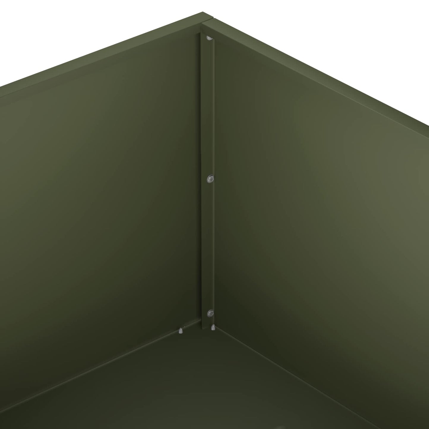 vidaXL Γλάστρα Κήπου Λαδί 80 x 80 x 30 cm Ψυχρής έλασης χάλυβας