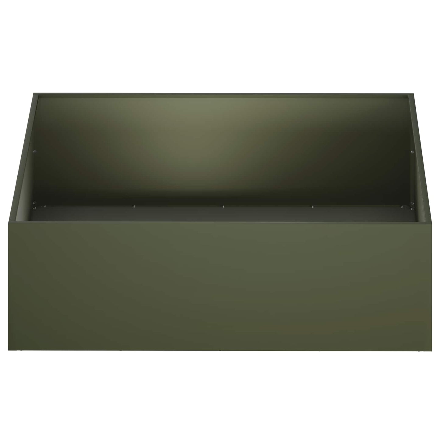 vidaXL Γλάστρα Κήπου 2 τμχ. Λαδί 80 x 80 x 30 cm Ψυχρής έλασης χάλυβας