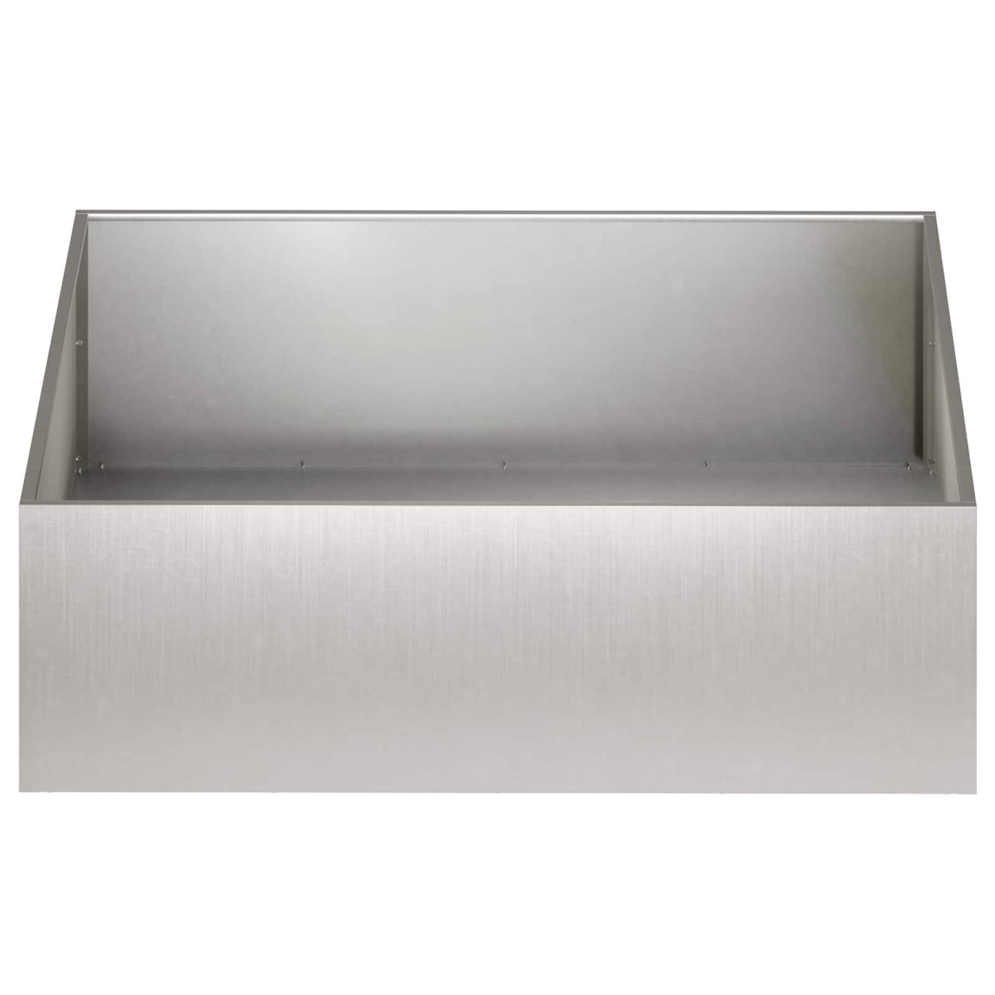 vidaXL Γλάστρα Κήπου Ασημί 80 x 80 x 30 cm Ανοξείδωτο Ατσάλι