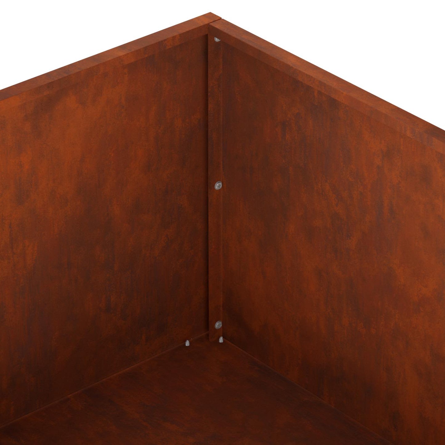 vidaXL Γλάστρα Κήπου 2 τμχ. Σκ rusty 80 x 80 x 30 cm