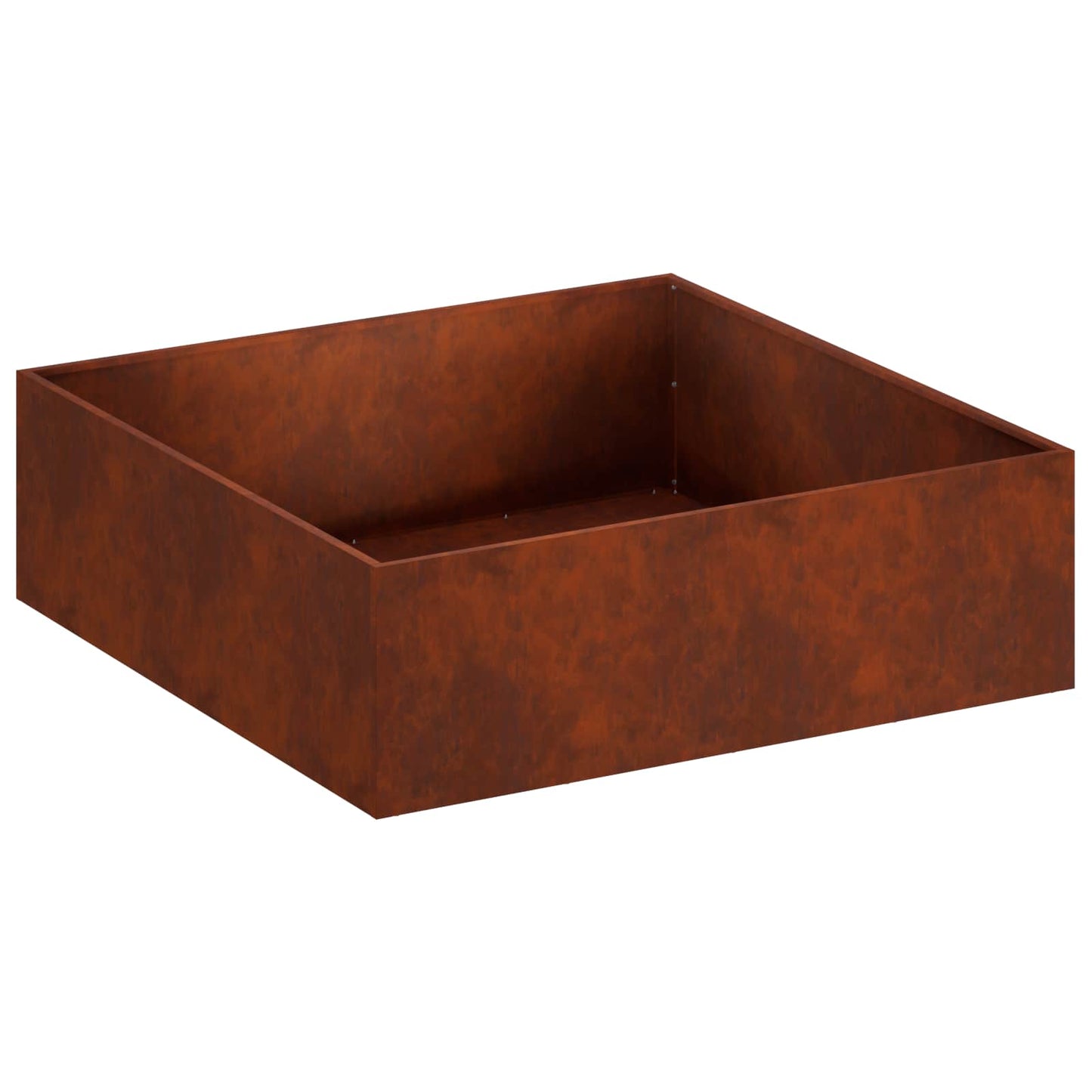 vidaXL Γλάστρα Κήπου 2 τμχ. Σκ rusty 80 x 80 x 30 cm
