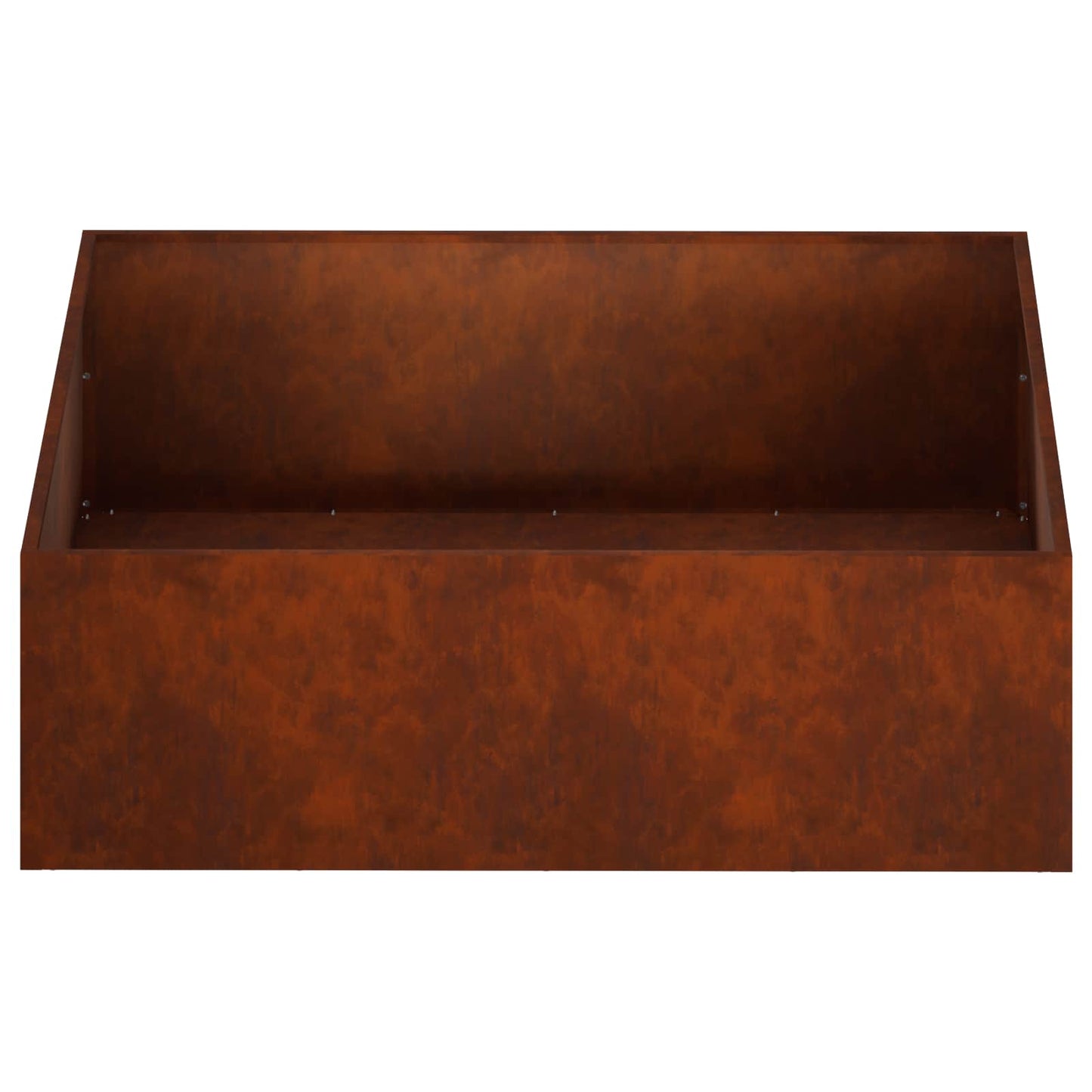 vidaXL Γλάστρα Κήπου 2 τμχ. Σκ rusty 80 x 80 x 30 cm