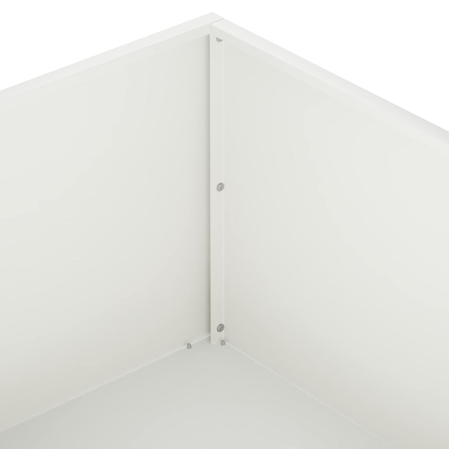 vidaXL Γλάστρα Κήπου 2 τμχ. Λευκό 100 x 100 x 30 cm